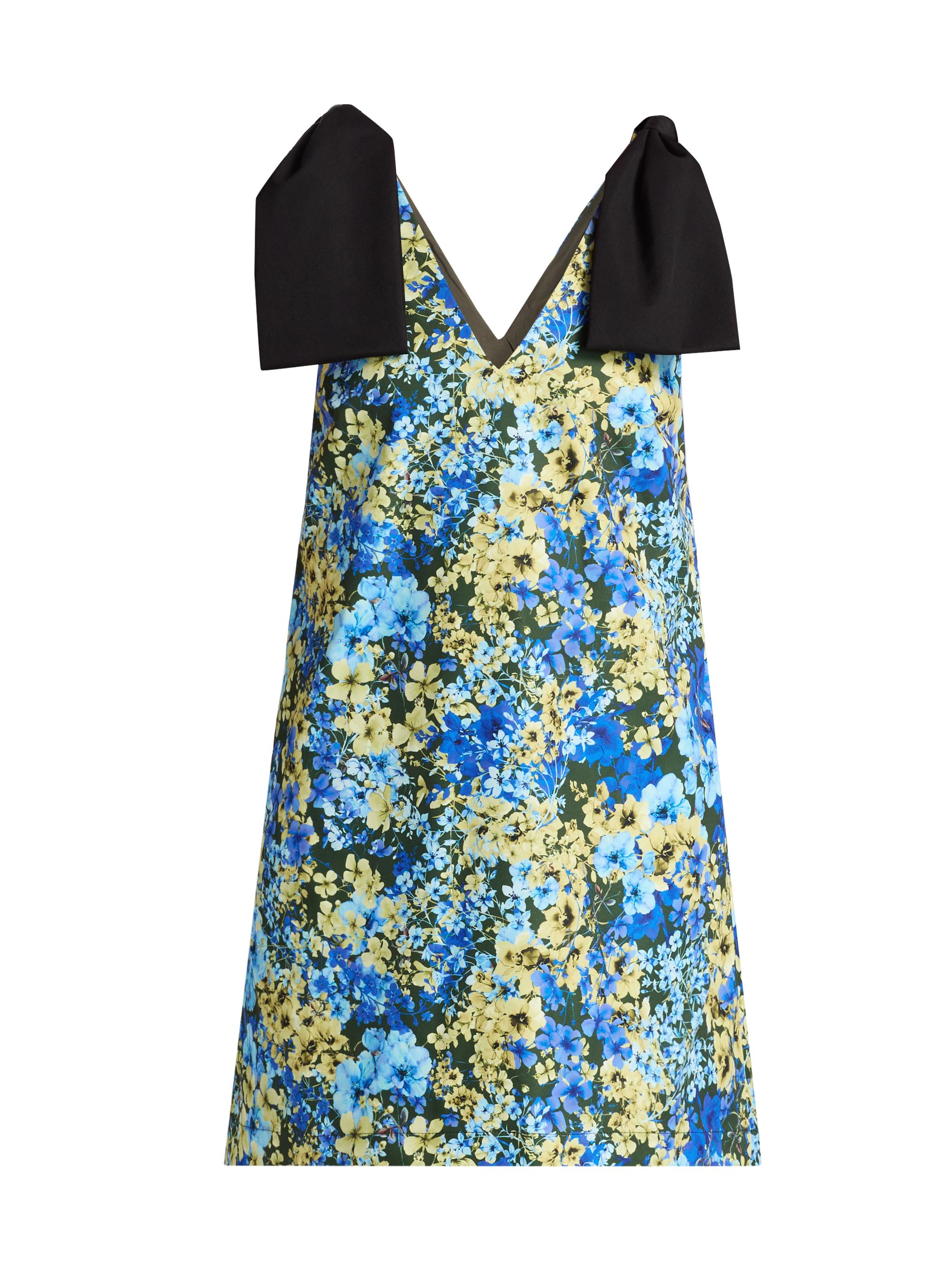 Kika Vargas Women's Frances Floral Sleeveless Shift Minidress - Olive