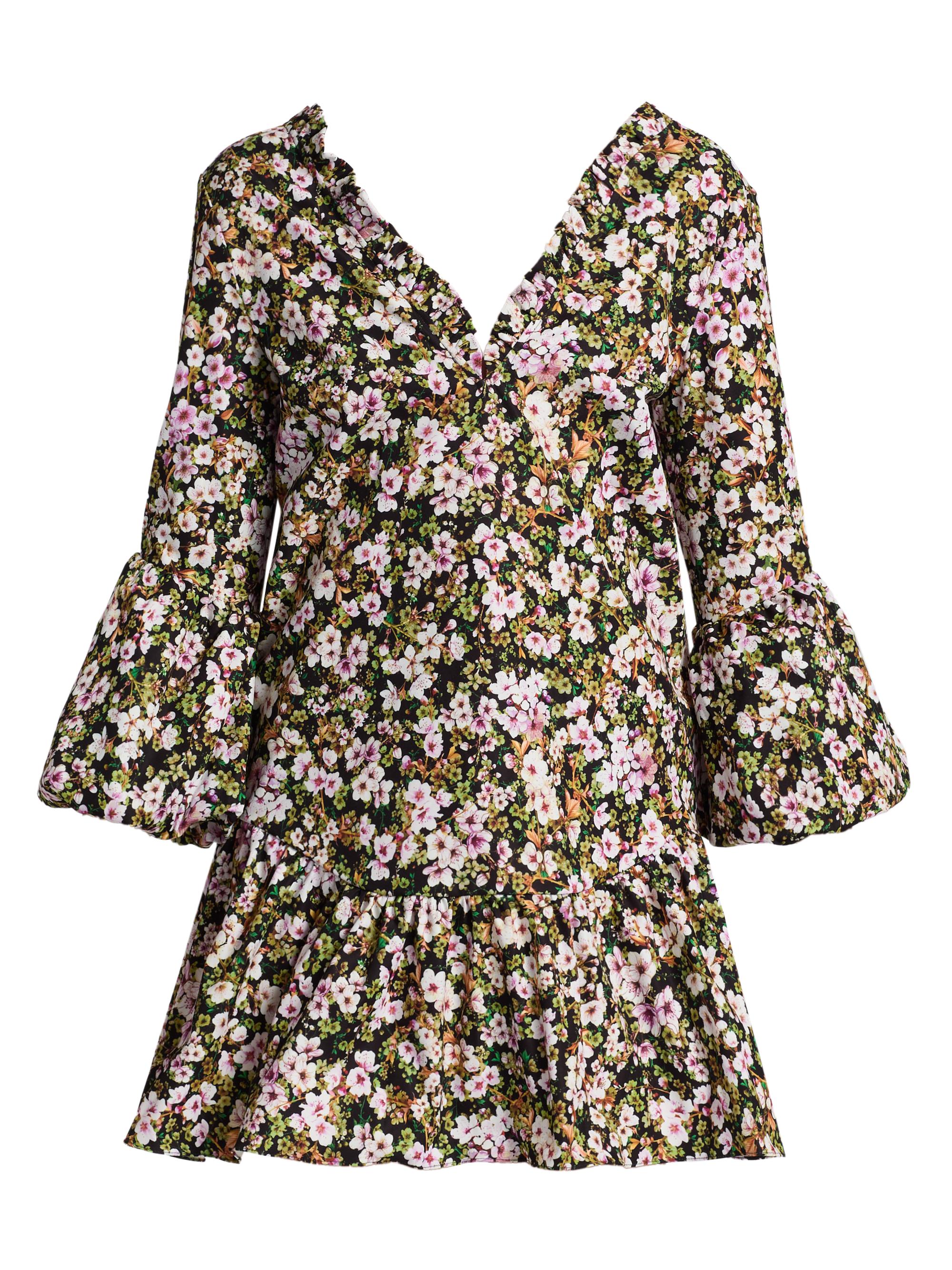 Kika Vargas Women's Noemi Twill Sakura Minidress - Green