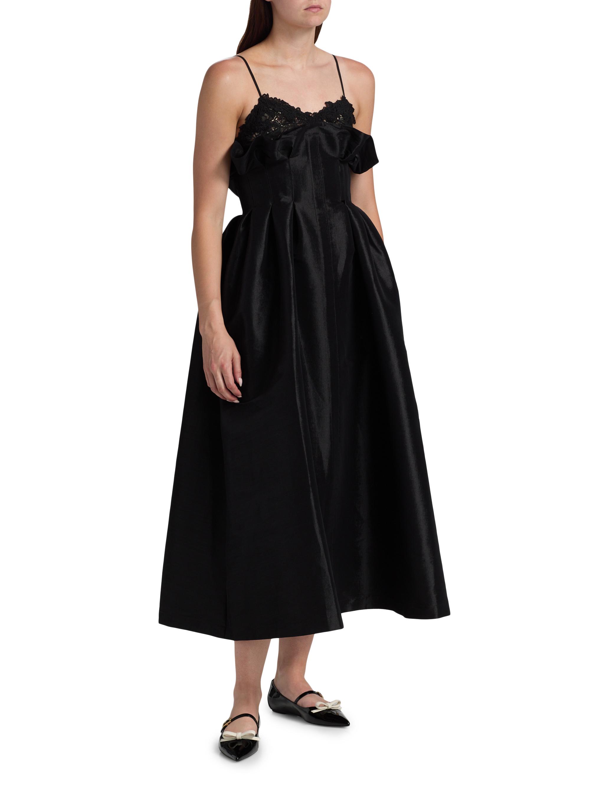 Kika Vargas Theresa Taffeta Lace Cocktail Dress | Saks Fifth Avenue