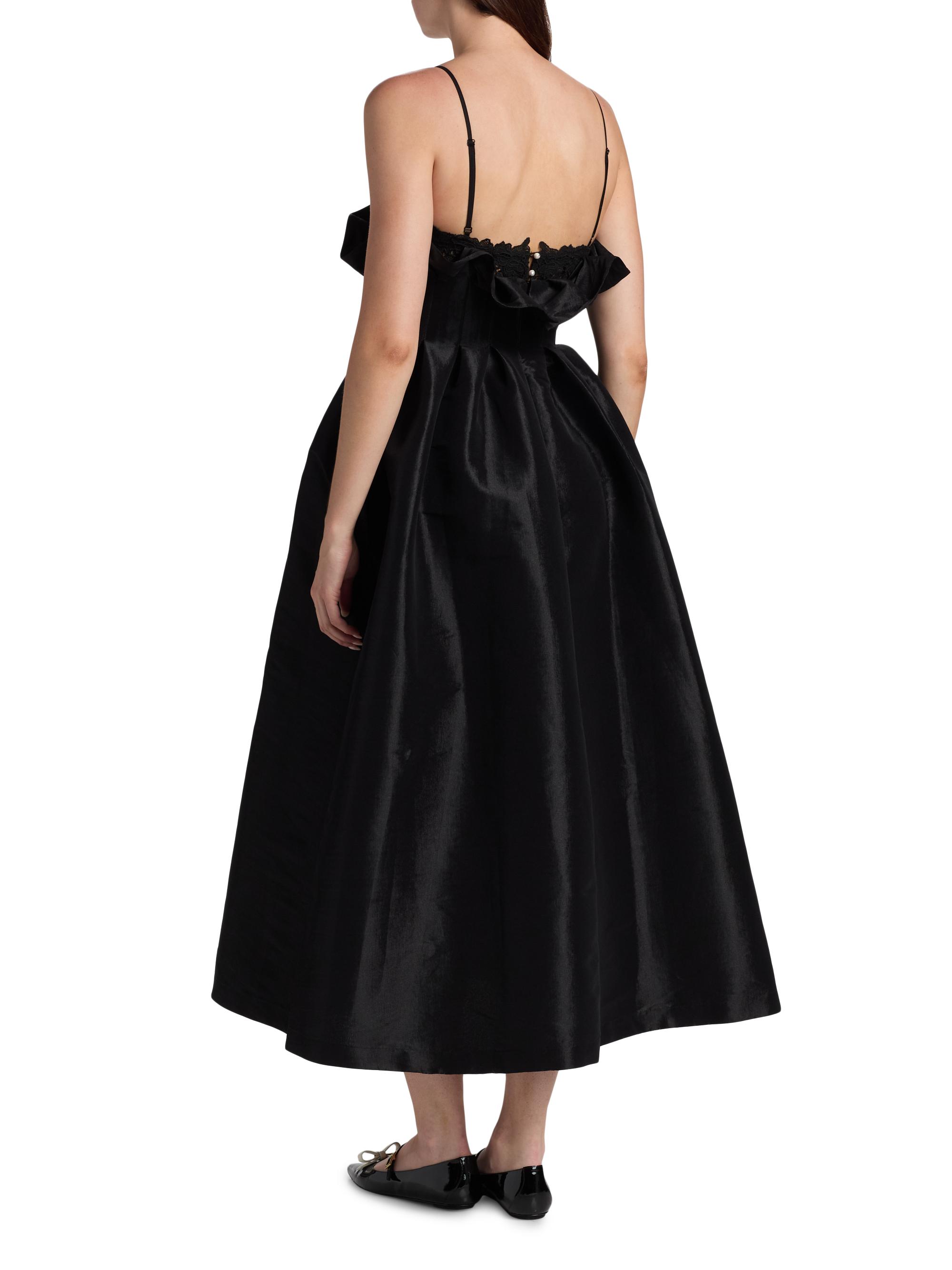 Kika Vargas Theresa Taffeta Lace Cocktail Dress | Saks Fifth Avenue