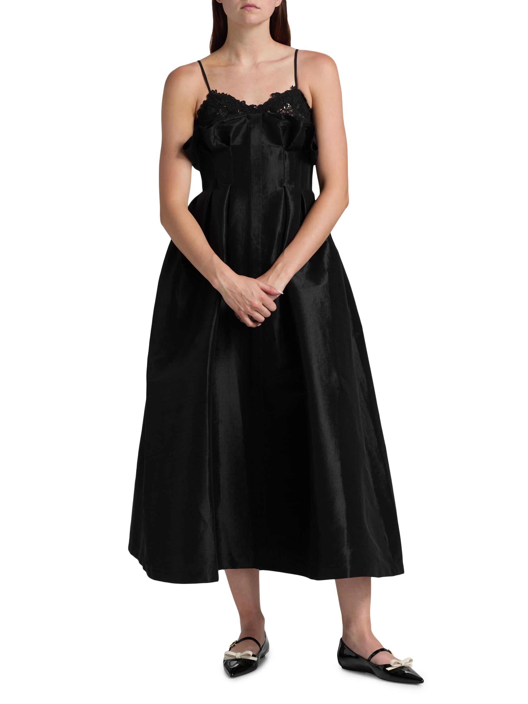 Kika Vargas Theresa Taffeta Lace Cocktail Dress | Saks Fifth Avenue
