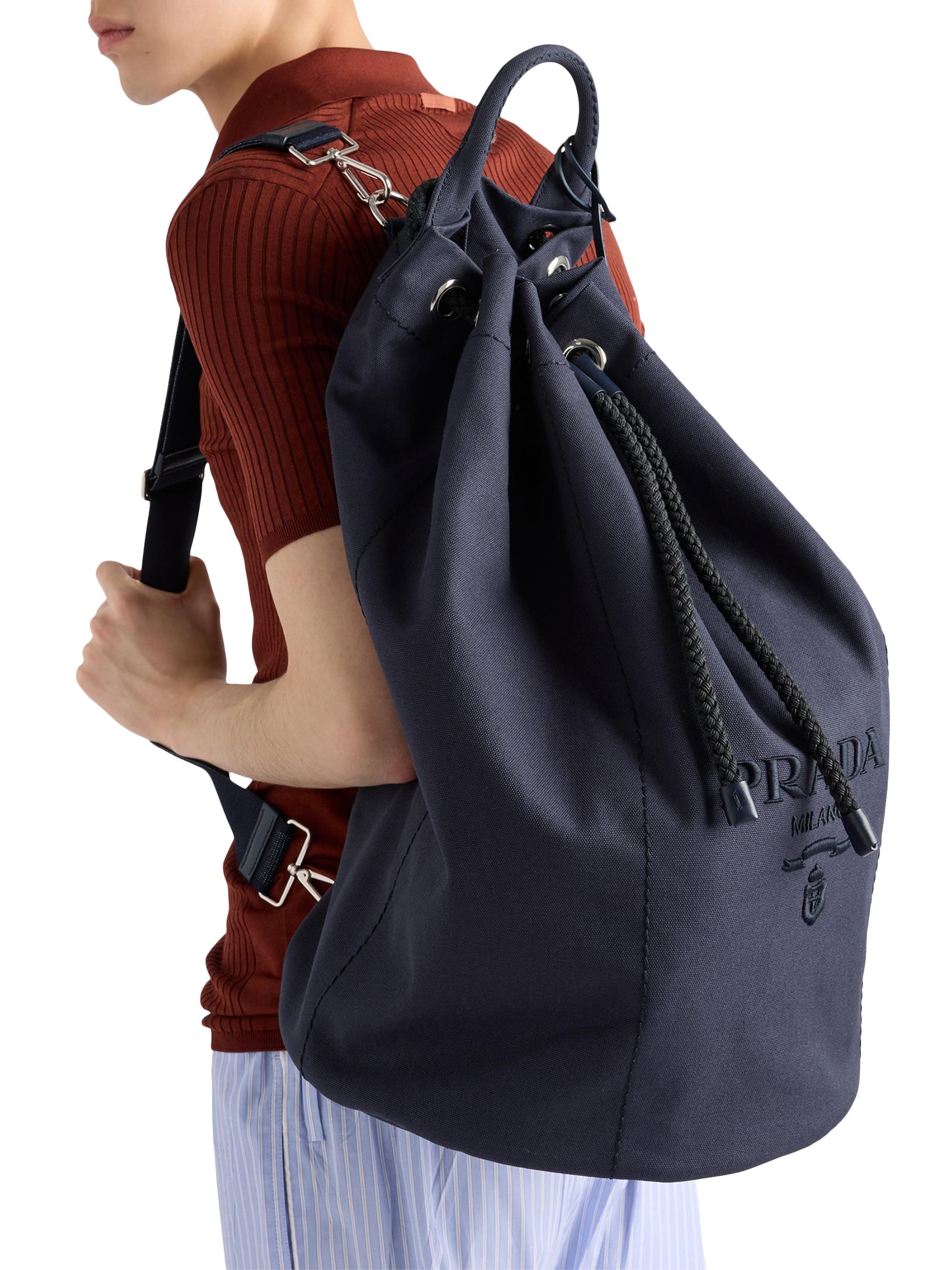Prada Canvas Drawstring Duffle Bag | Saks Fifth Avenue