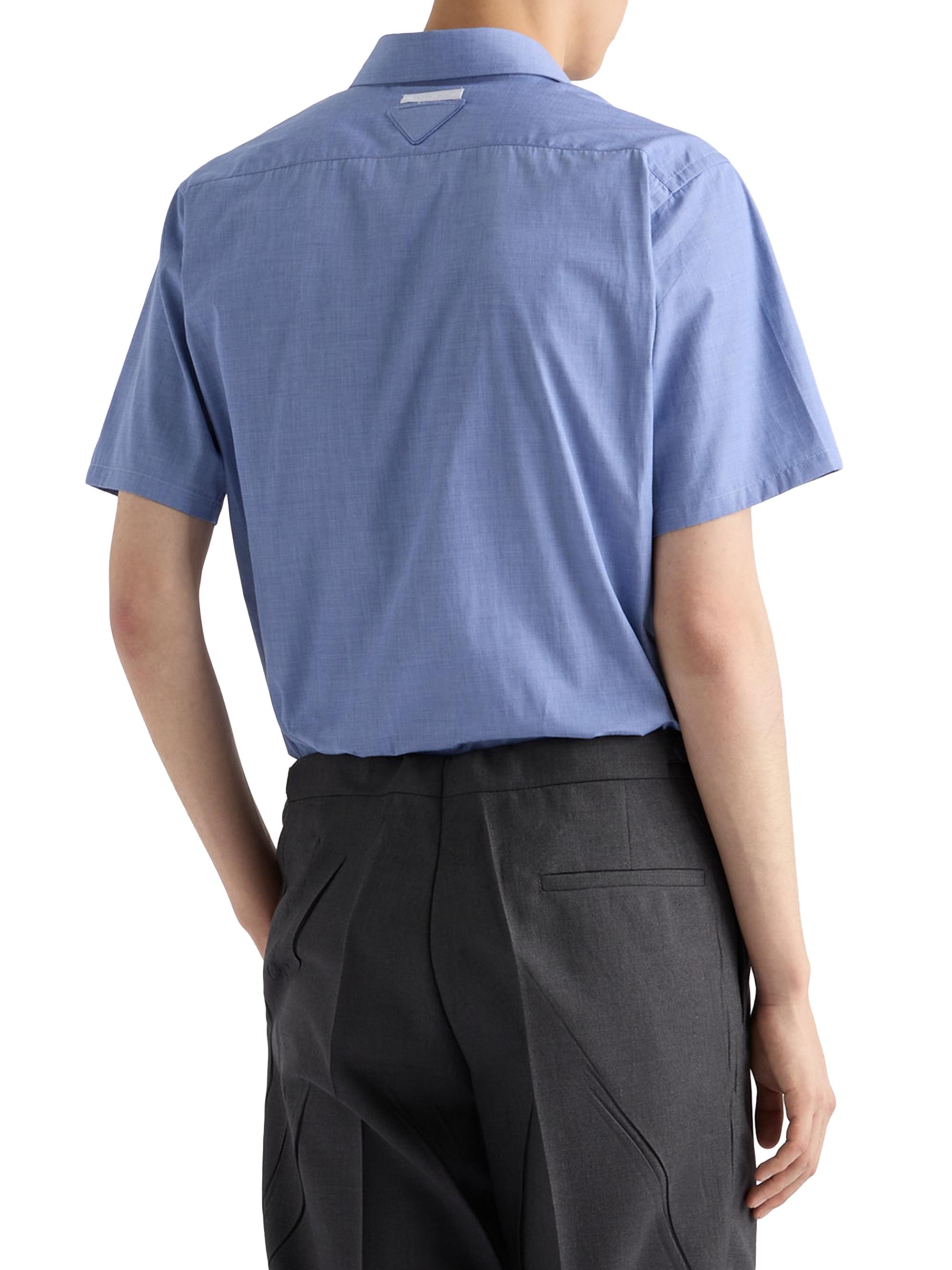 Prada Short-Sleeved Cotton Shirt | Saks Fifth Avenue