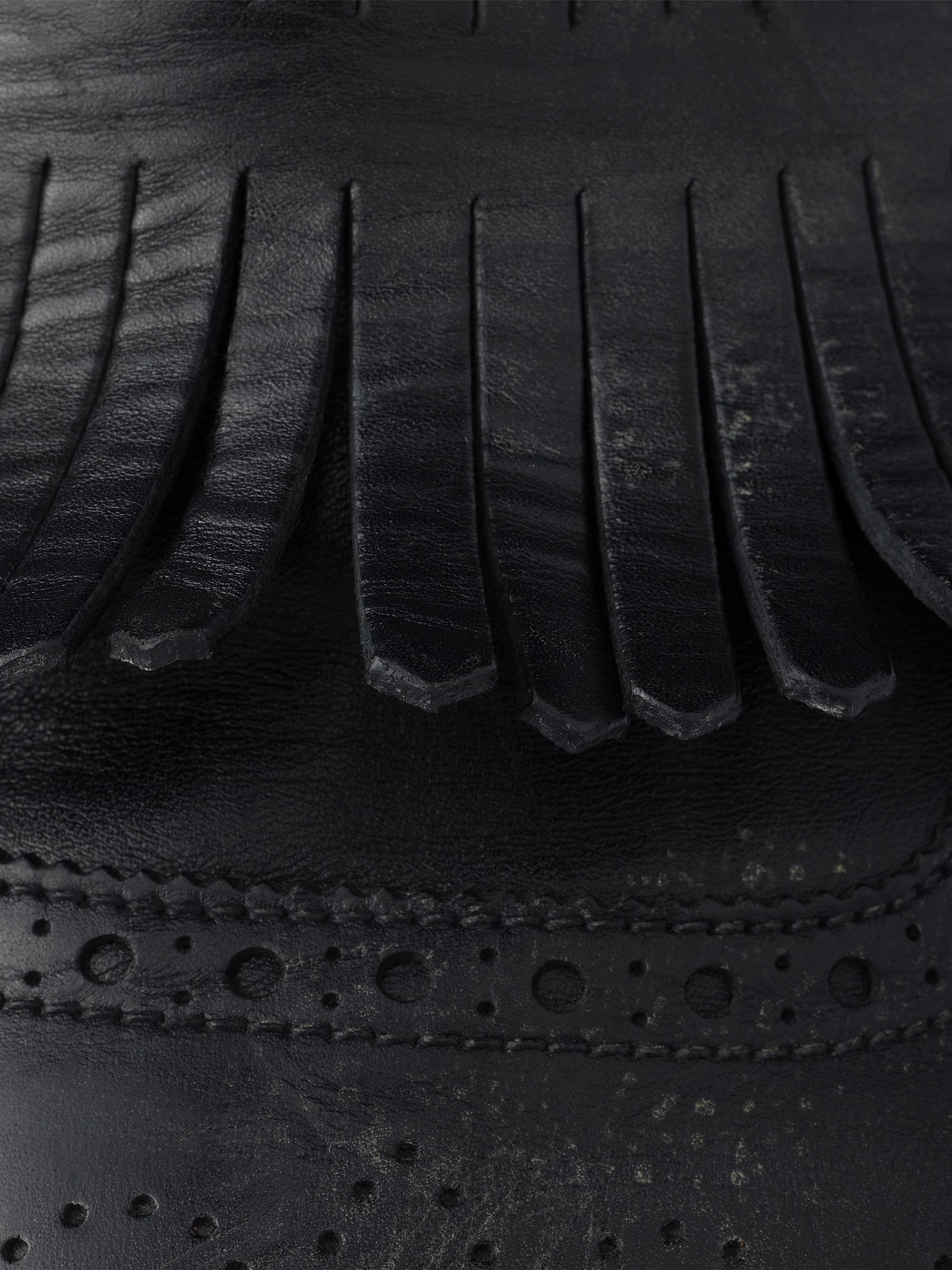 Prada Shuffle Antiqued Leather Mules | Saks Fifth Avenue