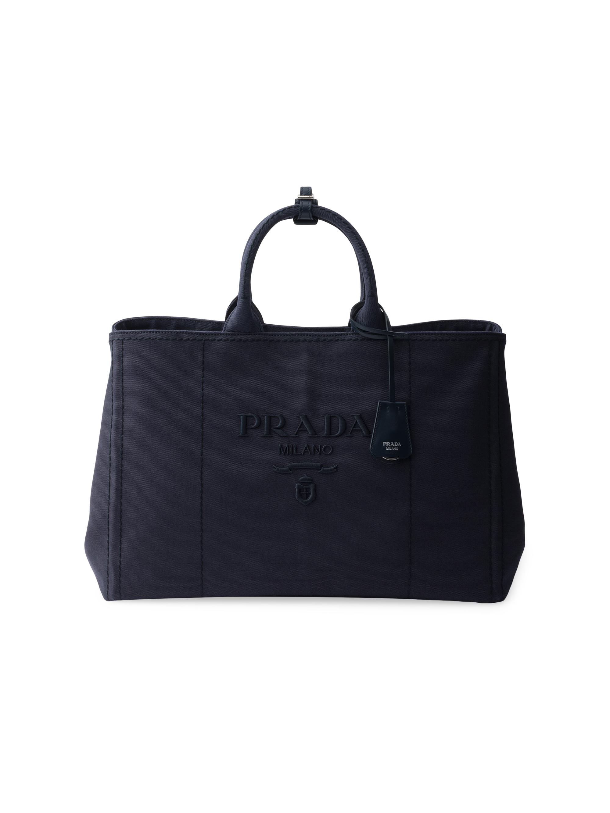 Prada Men's Canvas Tote Bag - Brown