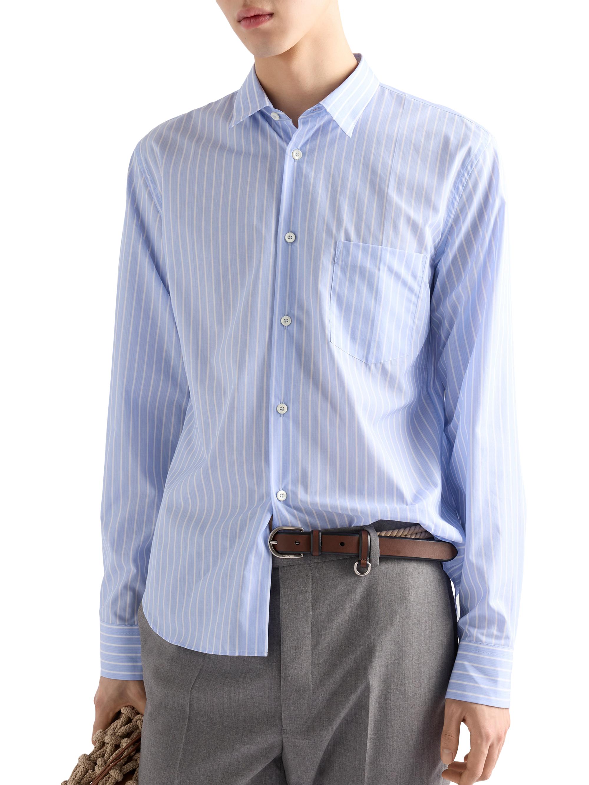 Prada Striped Cotton Shirt | Saks Fifth Avenue