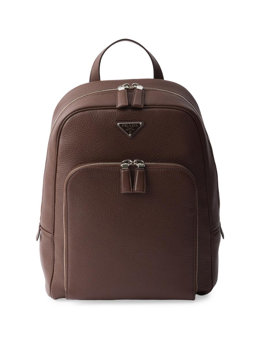 Prada Leather Backpack | Saks Fifth Avenue