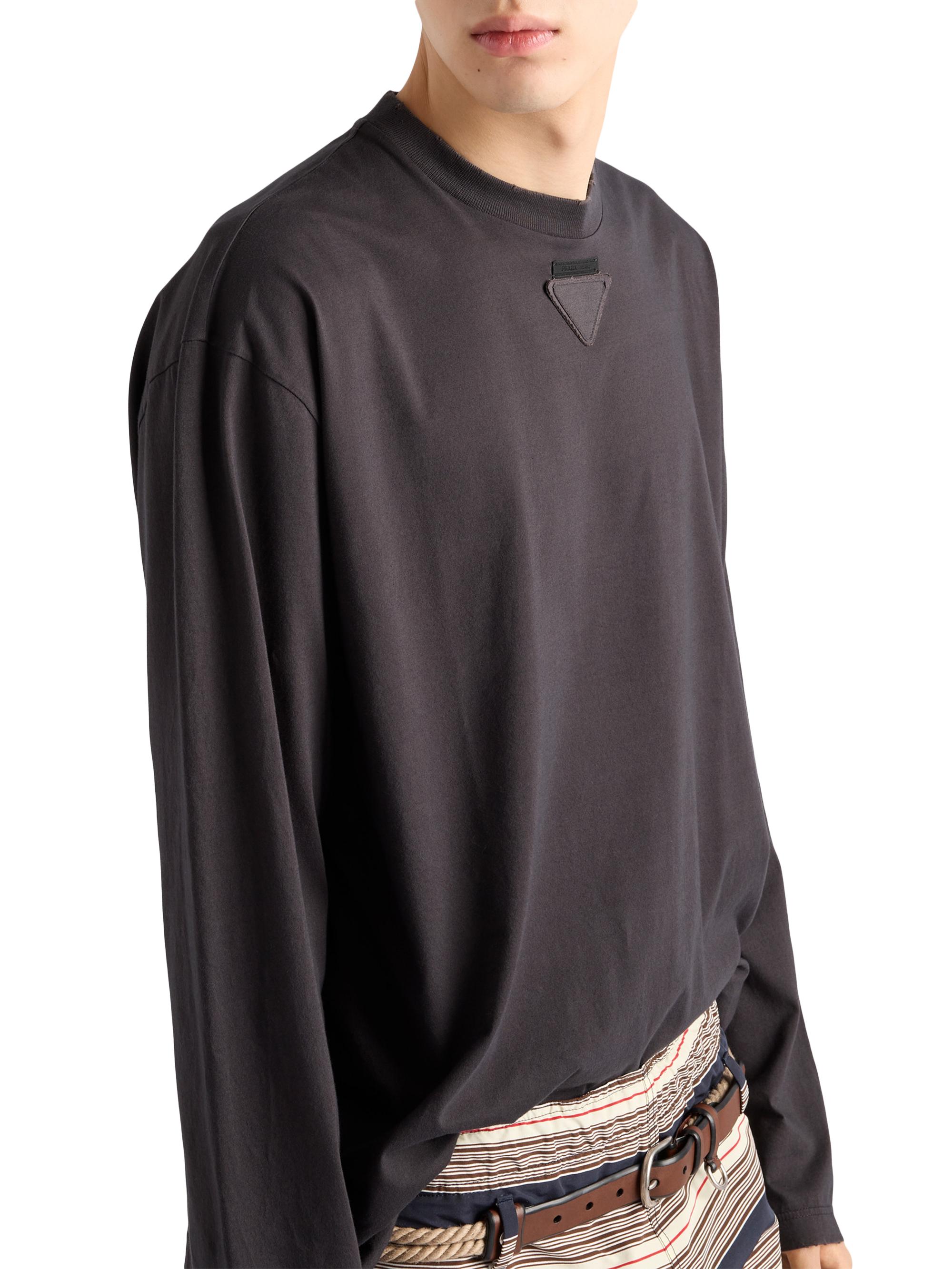 Prada Long-Sleeved Cotton T-Shirt | Saks Fifth Avenue