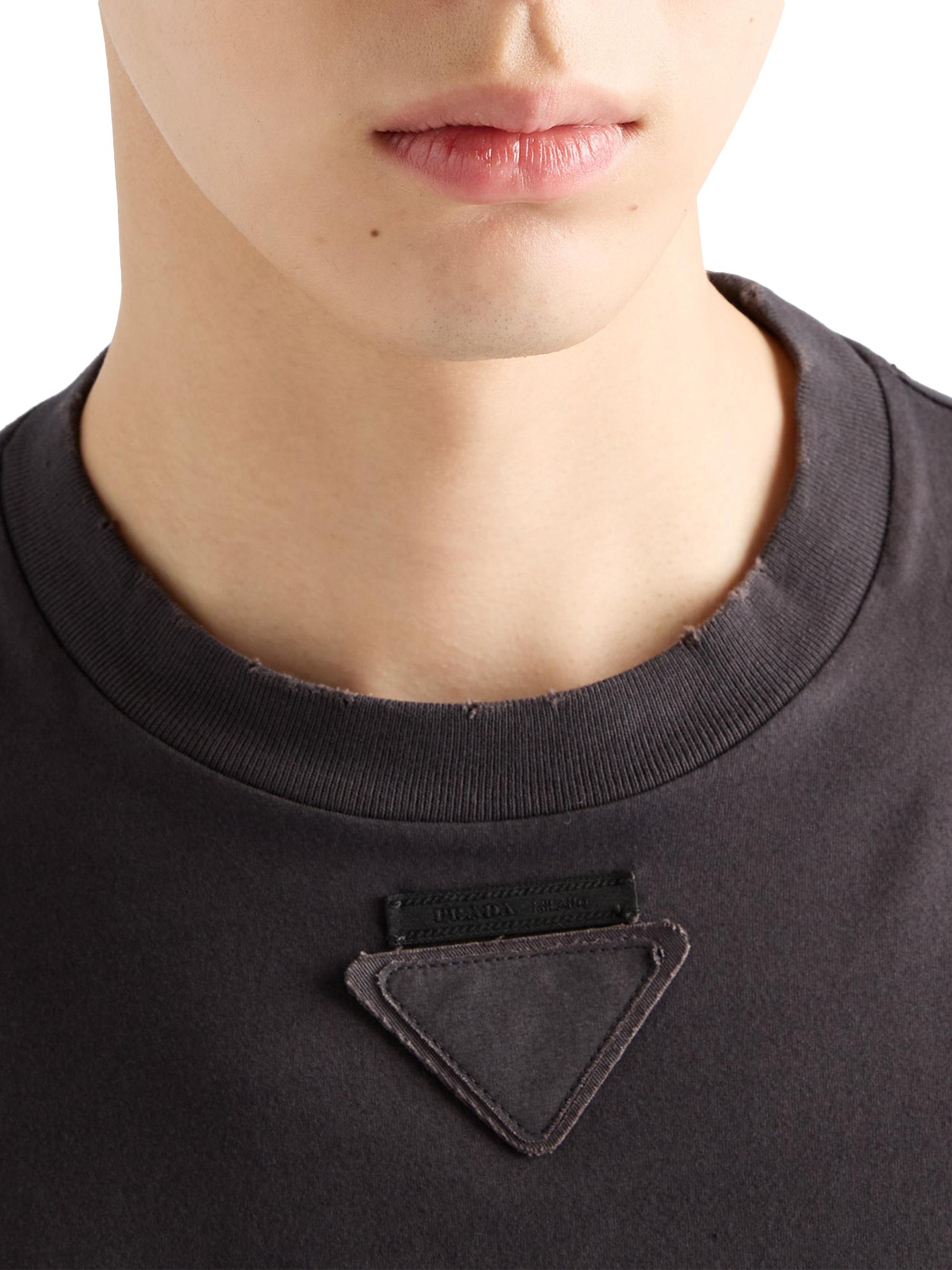 トップス 2006 PRADA graphic long sleeve T shirt prada_SHIRT_bunnyprint_whitewi