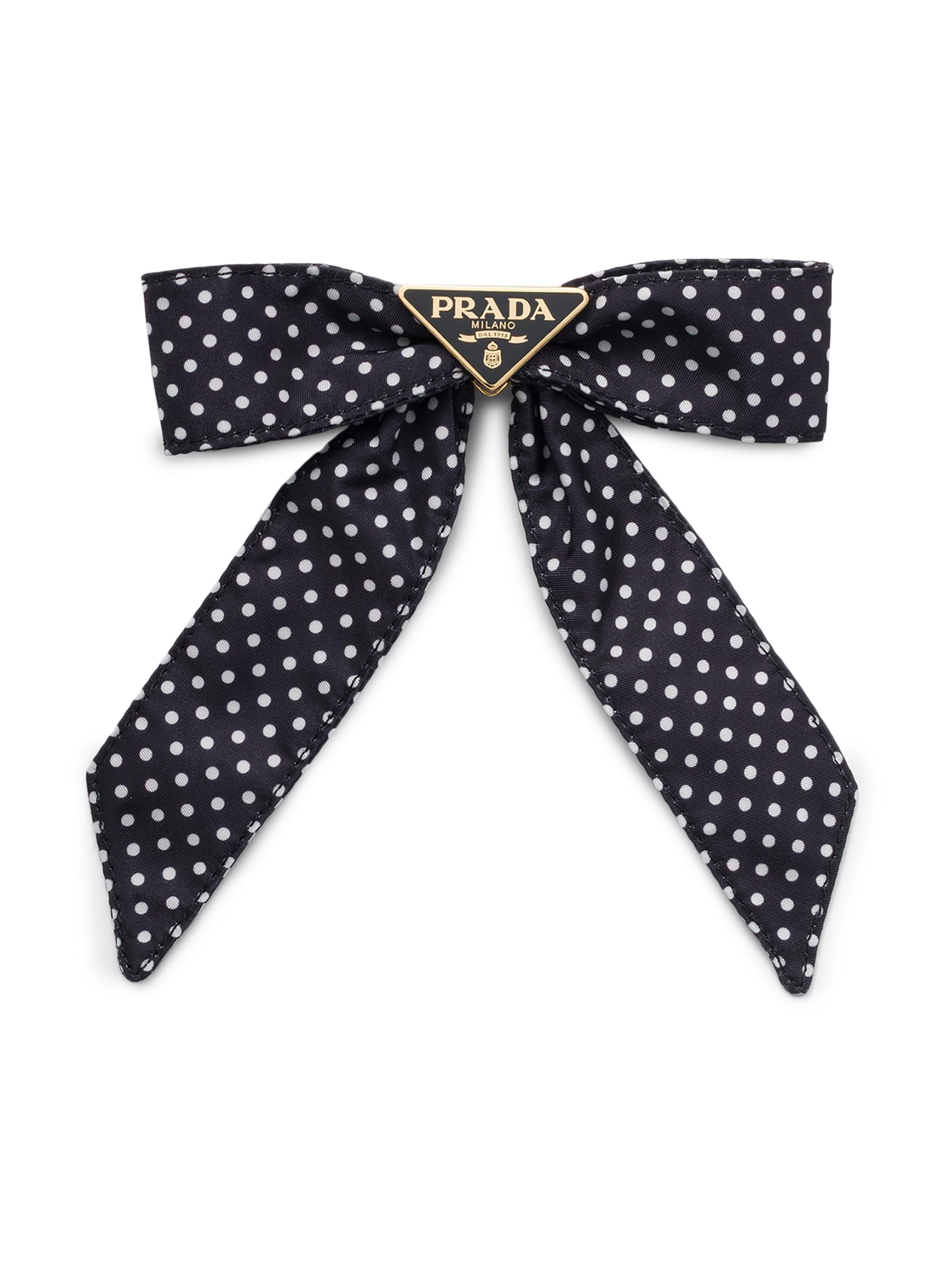 Prada Women's Printed Re-Nylon Hair Clip - Blue