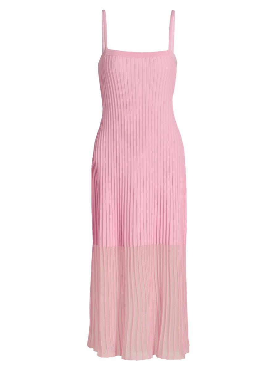 ワンピース fetico sheer stripe knit cami dress Milly Sheer Knit Cami Dress | Saks Fifth Avenue