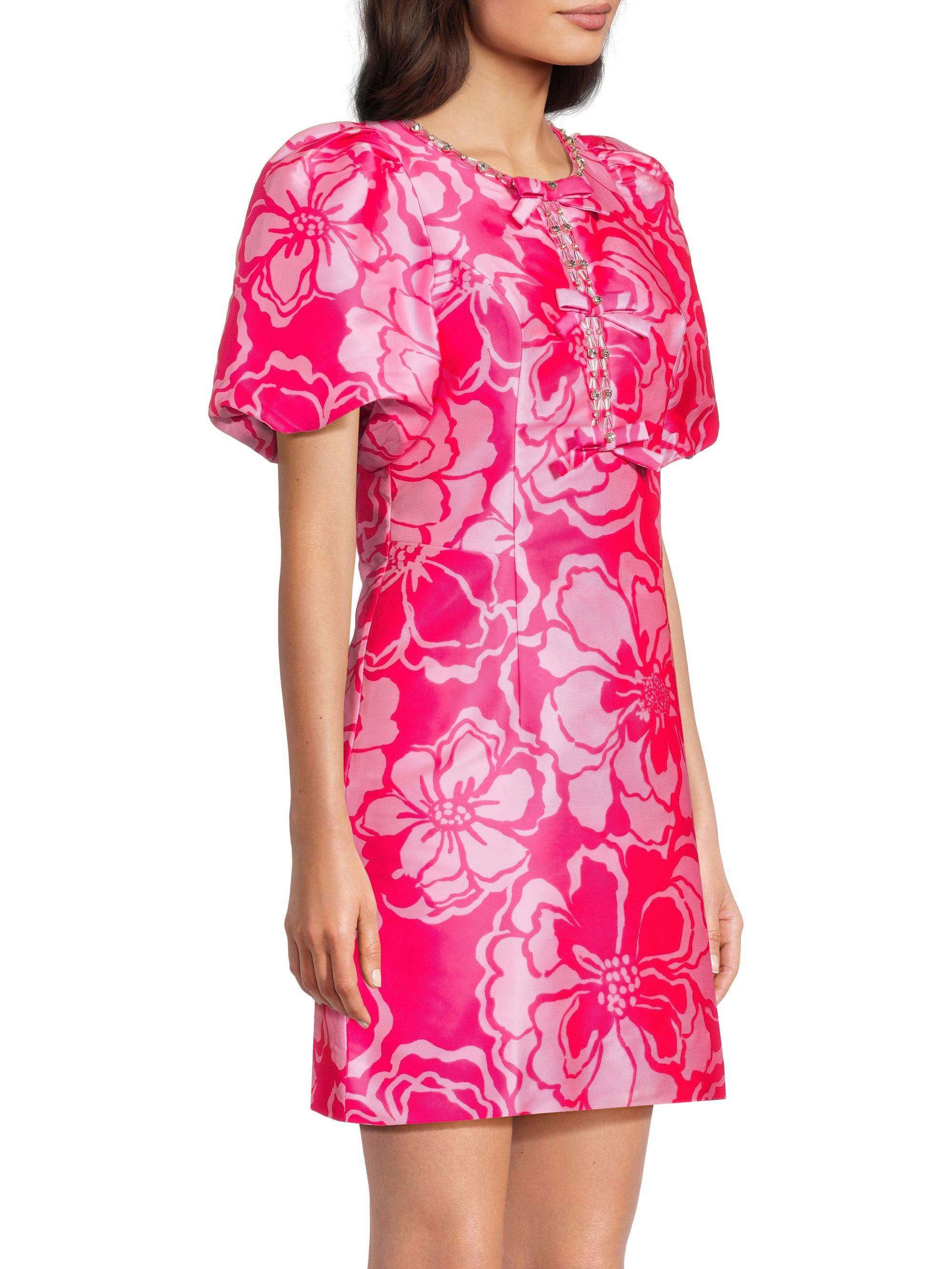 Lilly Pulitzer Britnee Beaded Jacquard Shift Dress | Saks Fifth Avenue