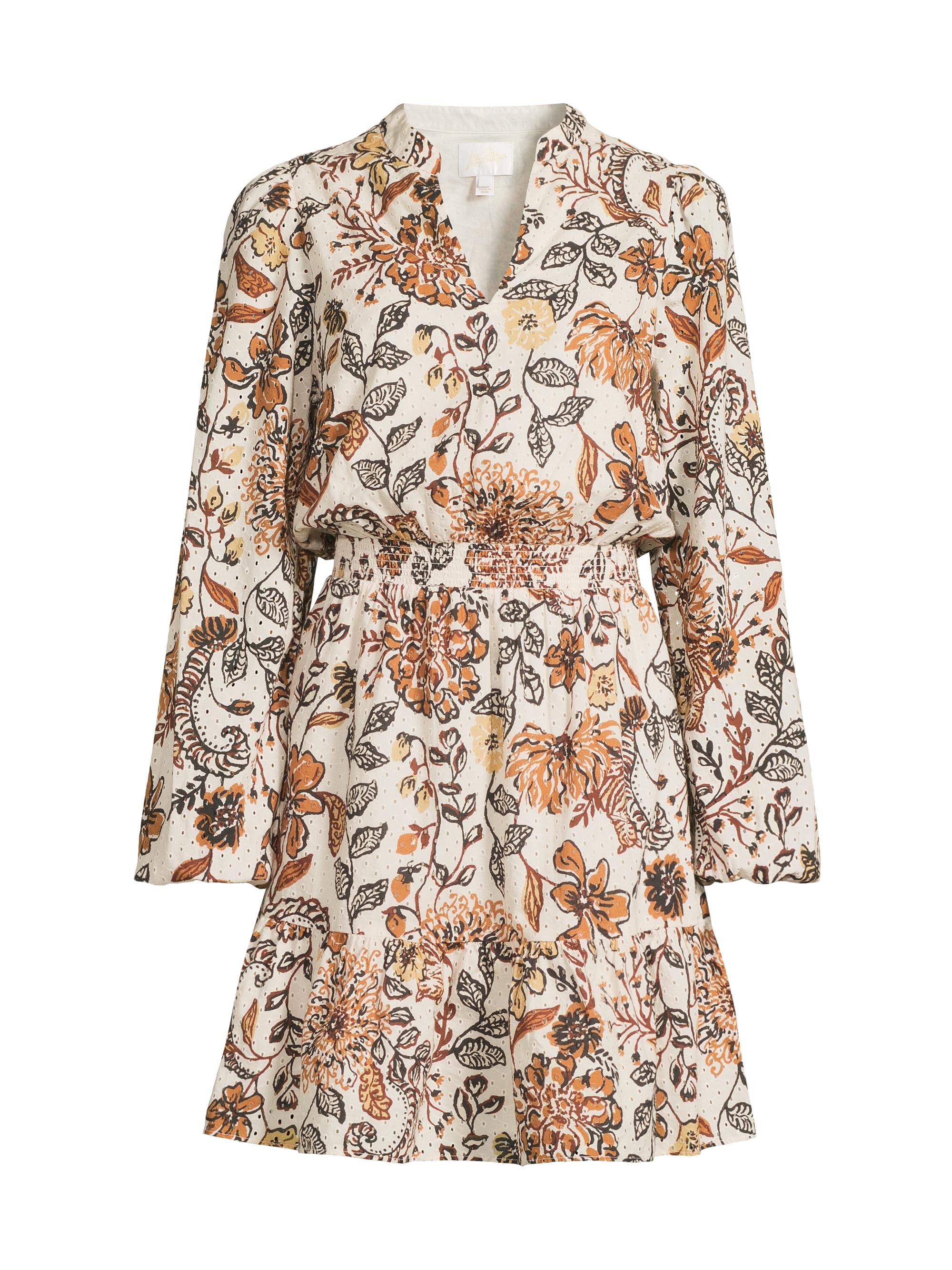 Lilly Pulitzer Women's Axton Floral Cotton Minidress - Coconut Take Meowt