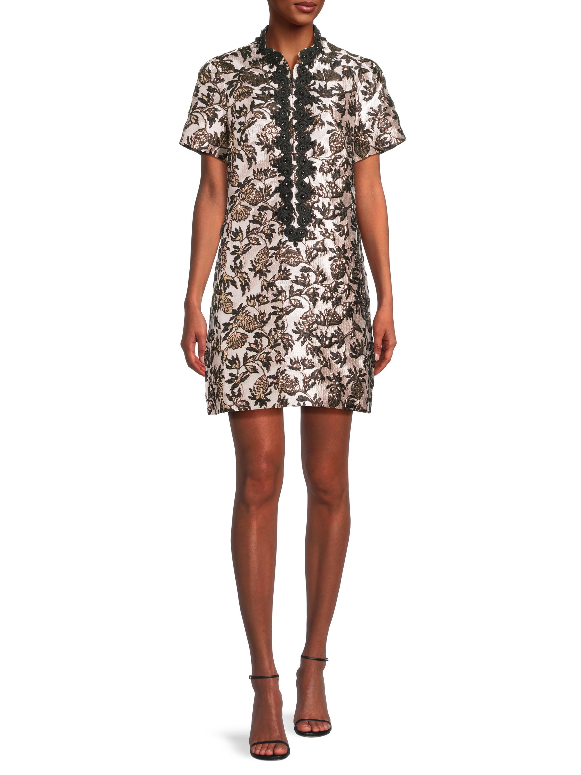 black and gold lilly pulitzer dress Lilly Pulitzer Black Gold Gabby Shift Dress