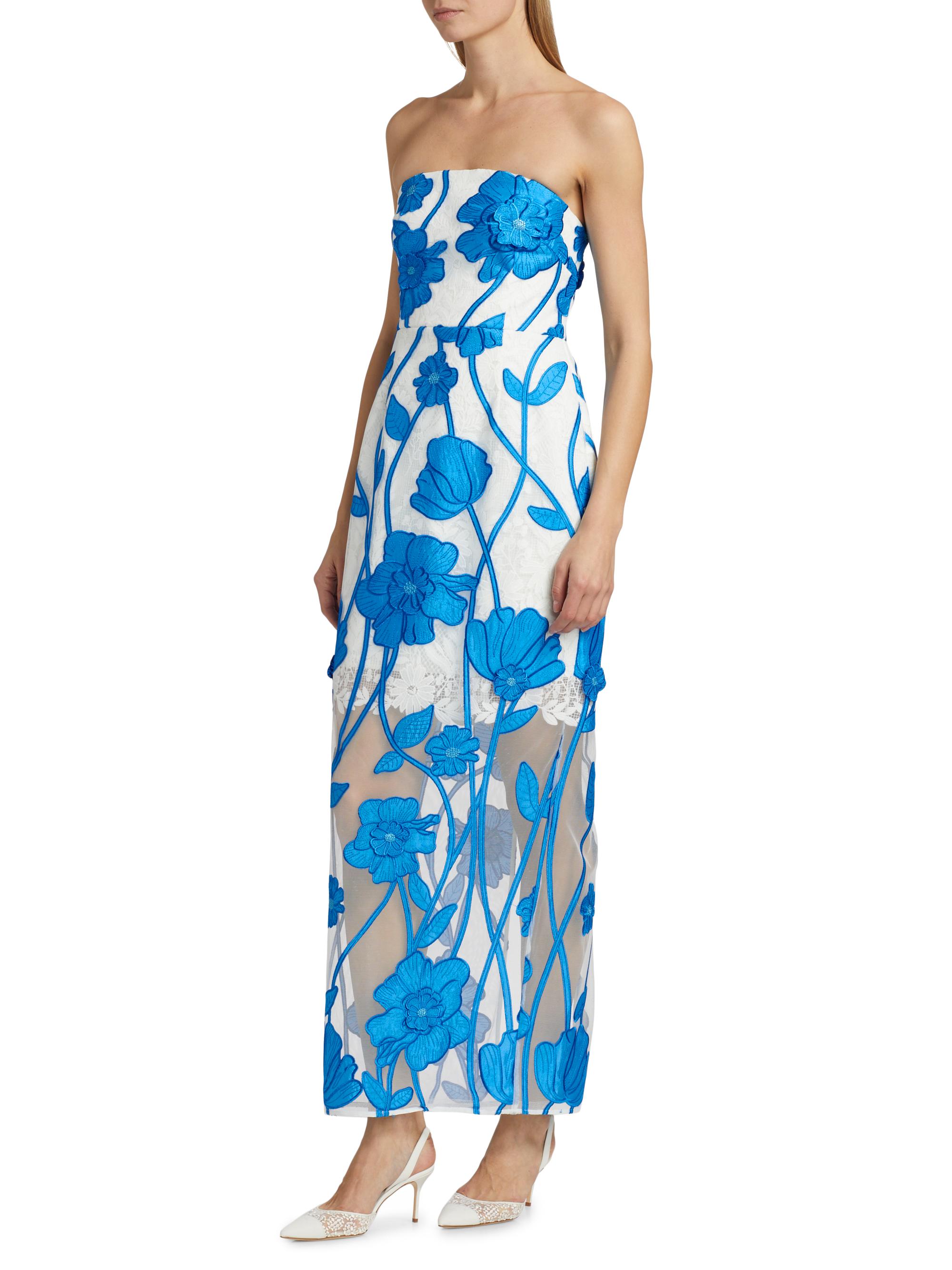 Milly Magnolia Floral Embroidered Maxi Dress | Saks Fifth Avenue