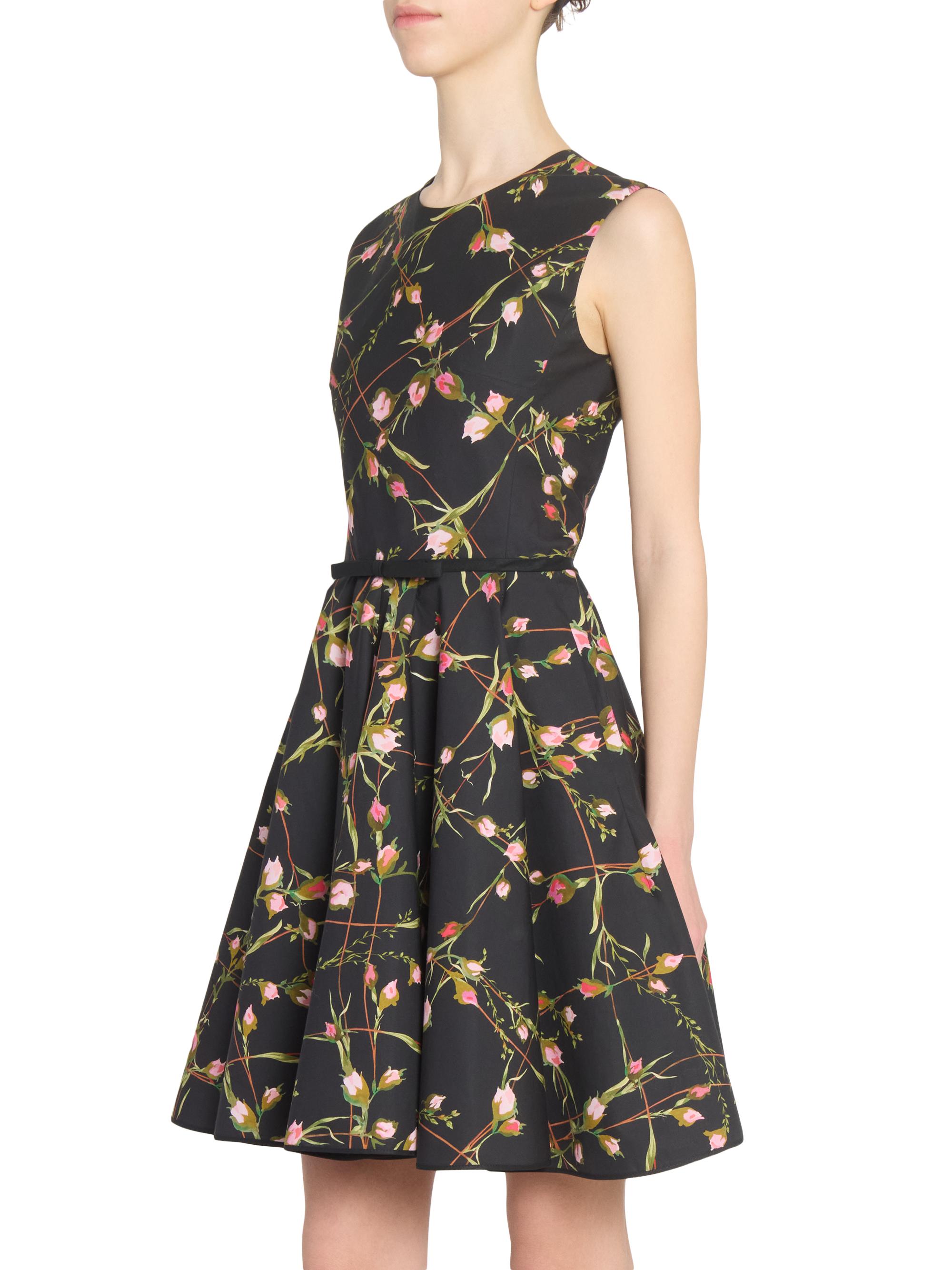 Giambattista Valli Floral Cotton Poplin Minidress | Saks Fifth Avenue