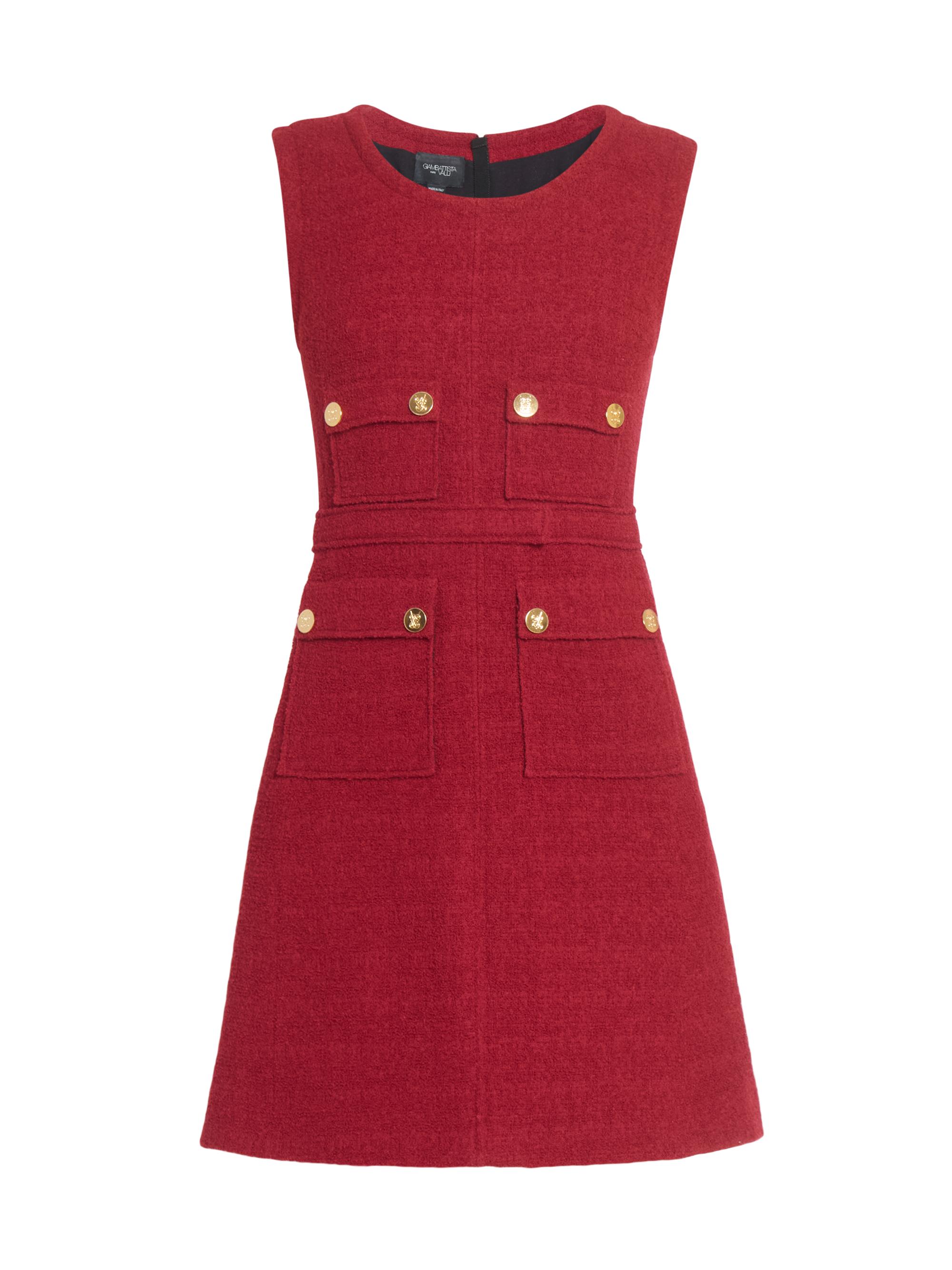 Giambattista Valli Women's Tweed Virgin Wool-Blend Minidress - Titan Red