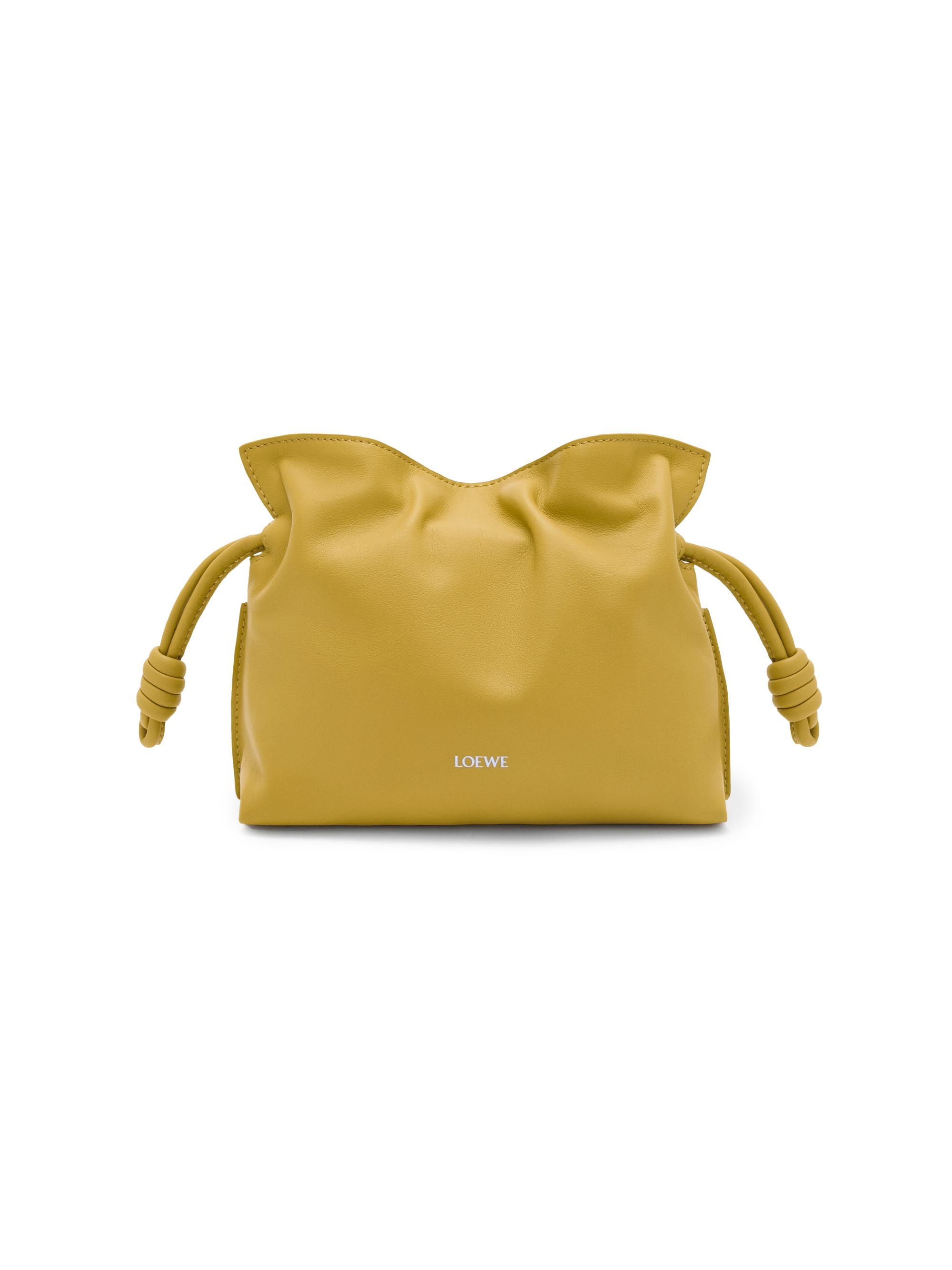 LOEWE Women's Flamenco Mini Leather Clutch - Ginger