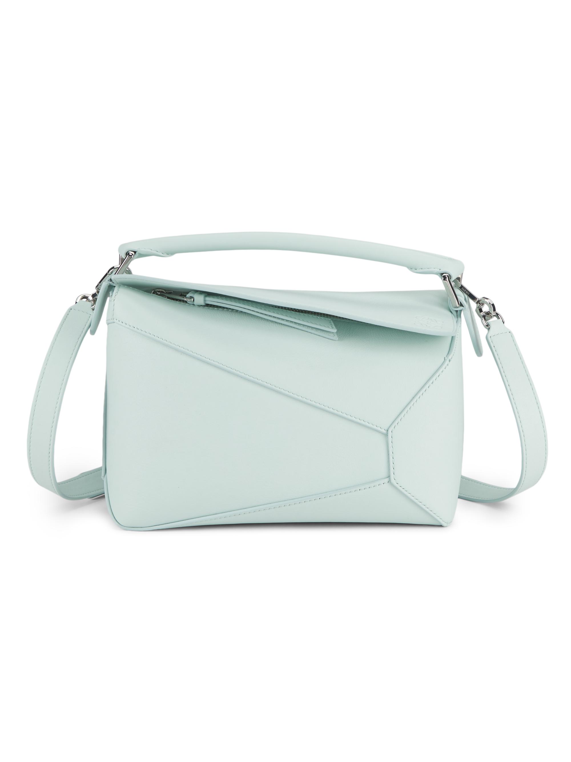 LOEWE Women's  Puzzle Edge Leather Shoulder Bag - Frozen