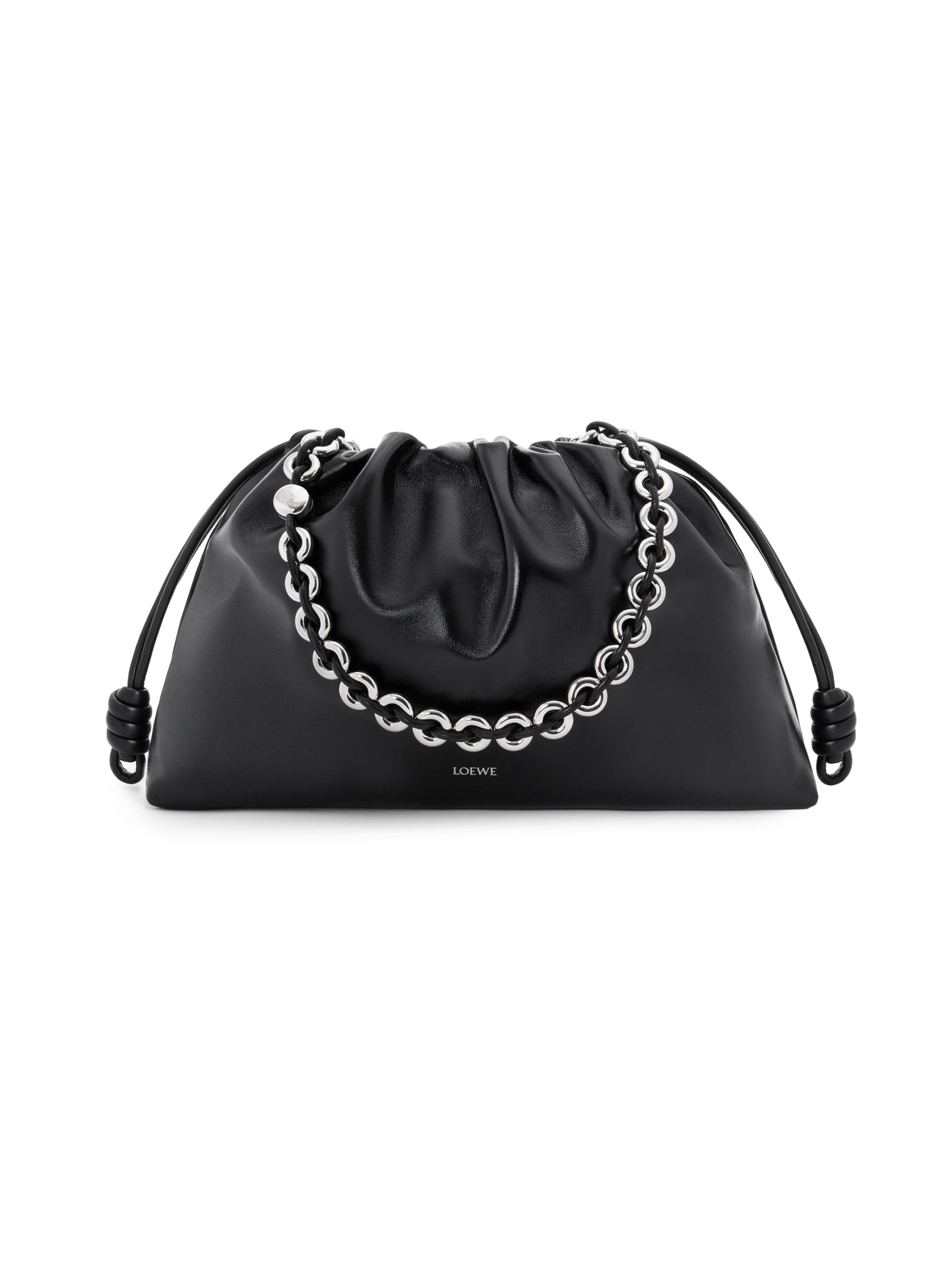 LOEWE Women's  Flamenco Leather Shoulder Bag - Black