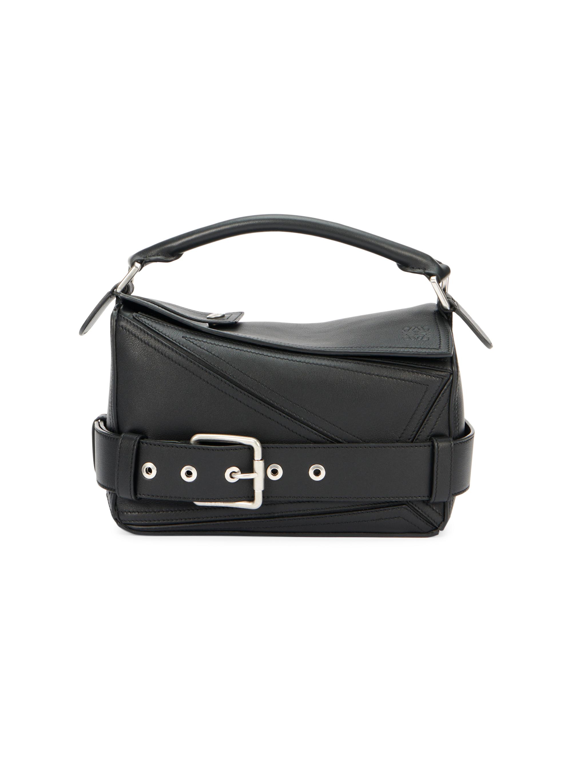 LOEWE Puzzle Biker Leather Top Handle Bag | Saks Fifth Avenue