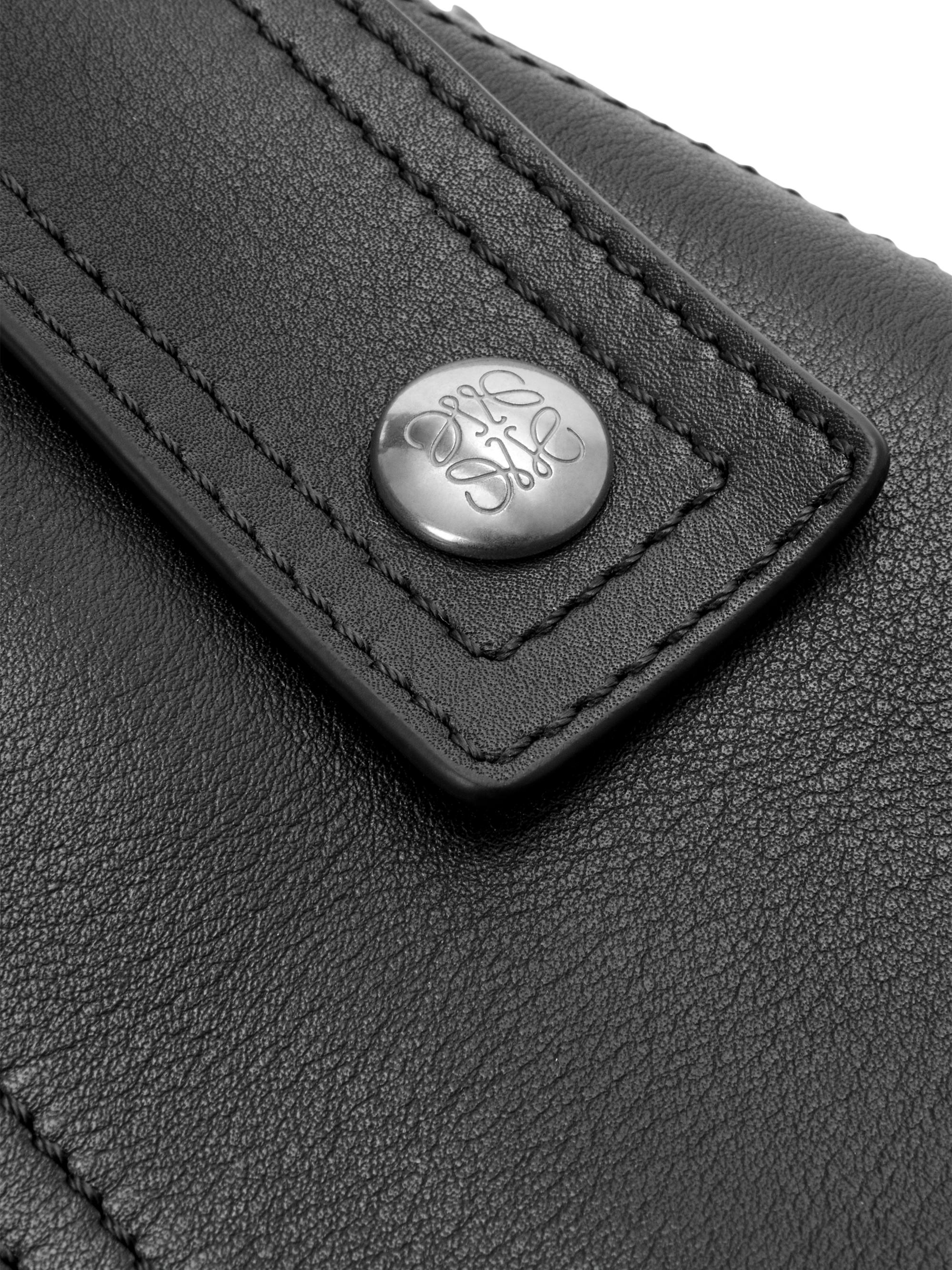 LOEWE Puzzle Biker Leather Top Handle Bag | Saks Fifth Avenue