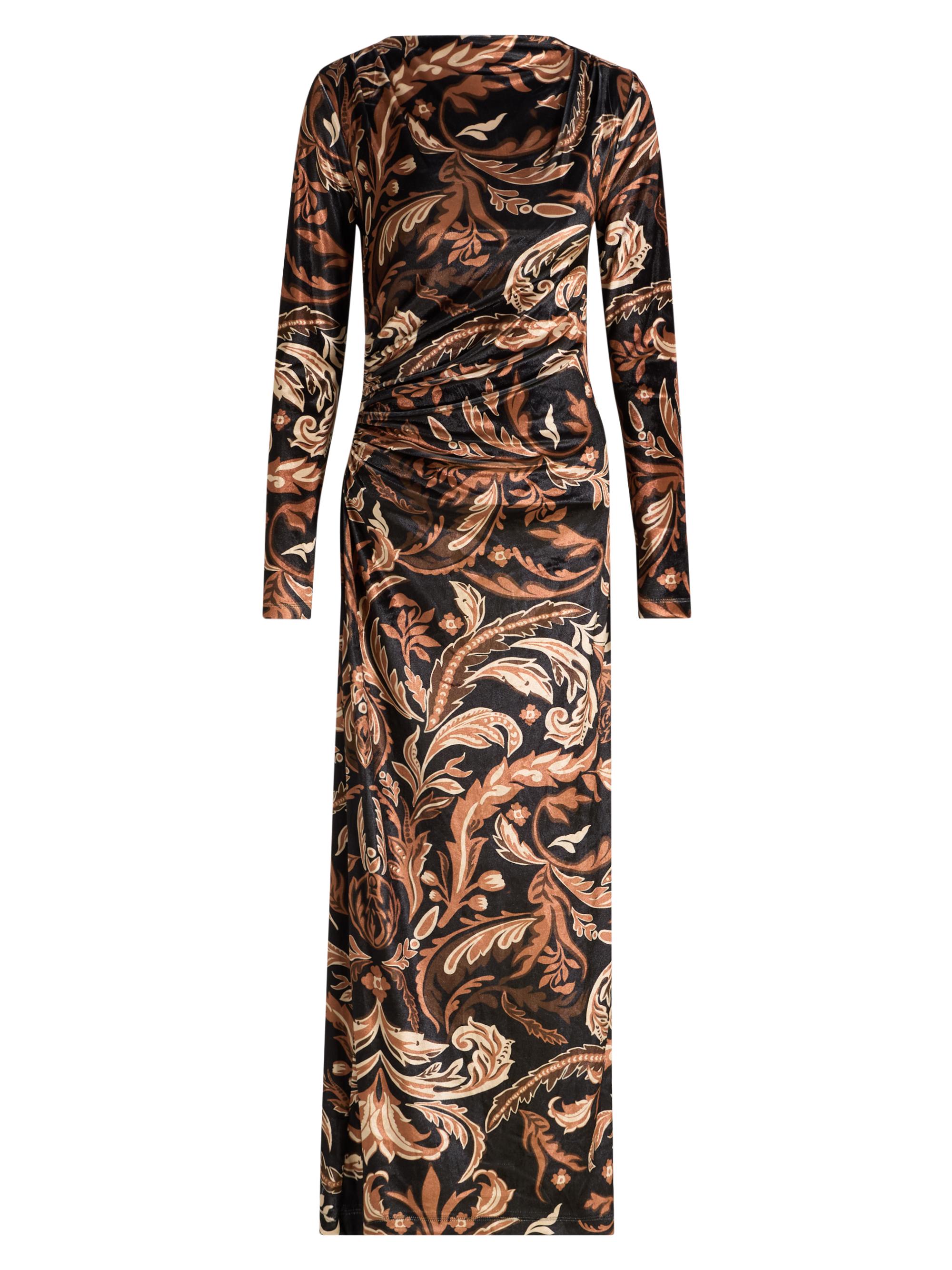 Hemant & Nandita Women's Lira Printed Maxi Dress - Brown