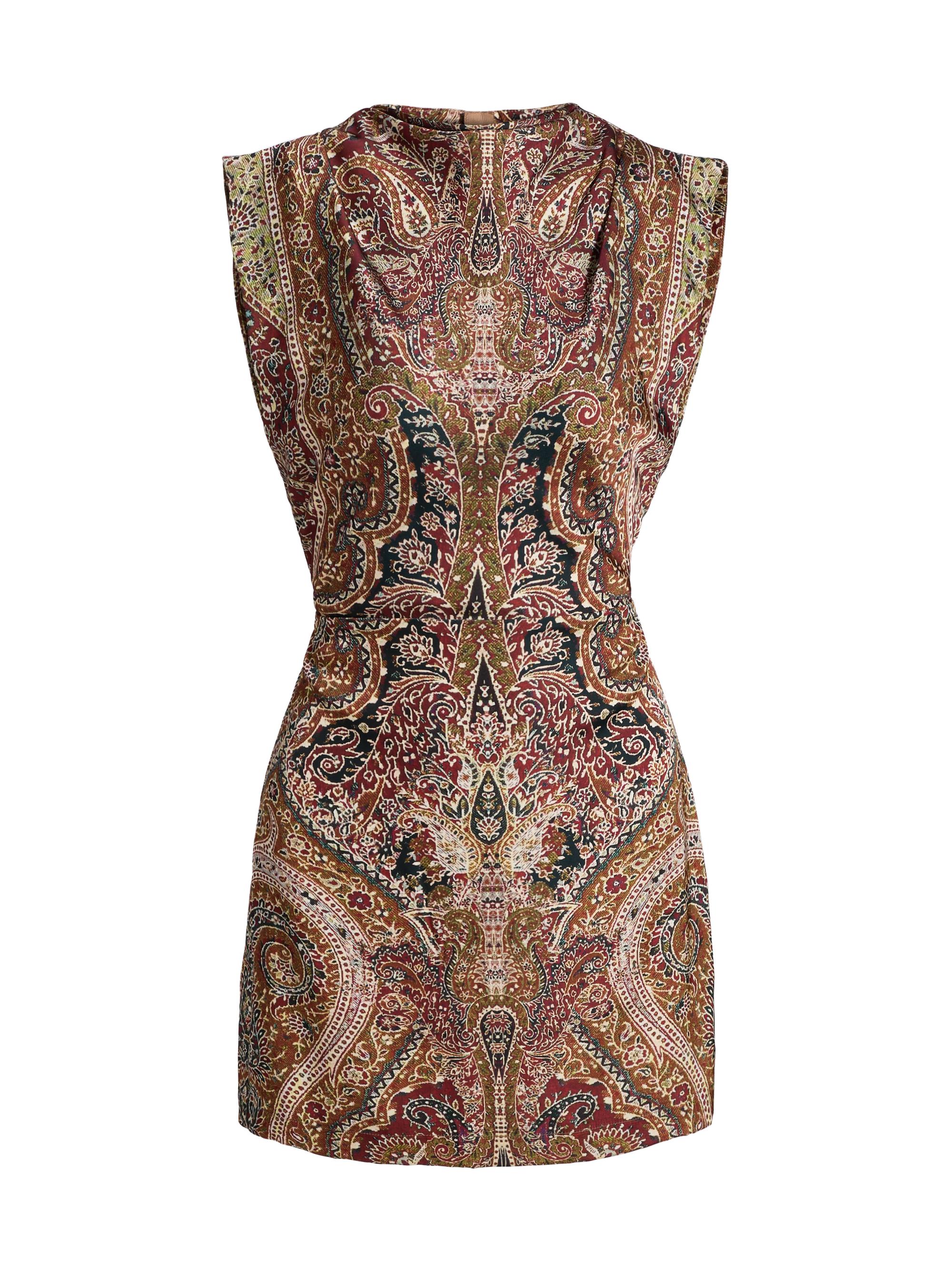 Hemant & Nandita Women's Ruza Printed Minidress - Green Multi