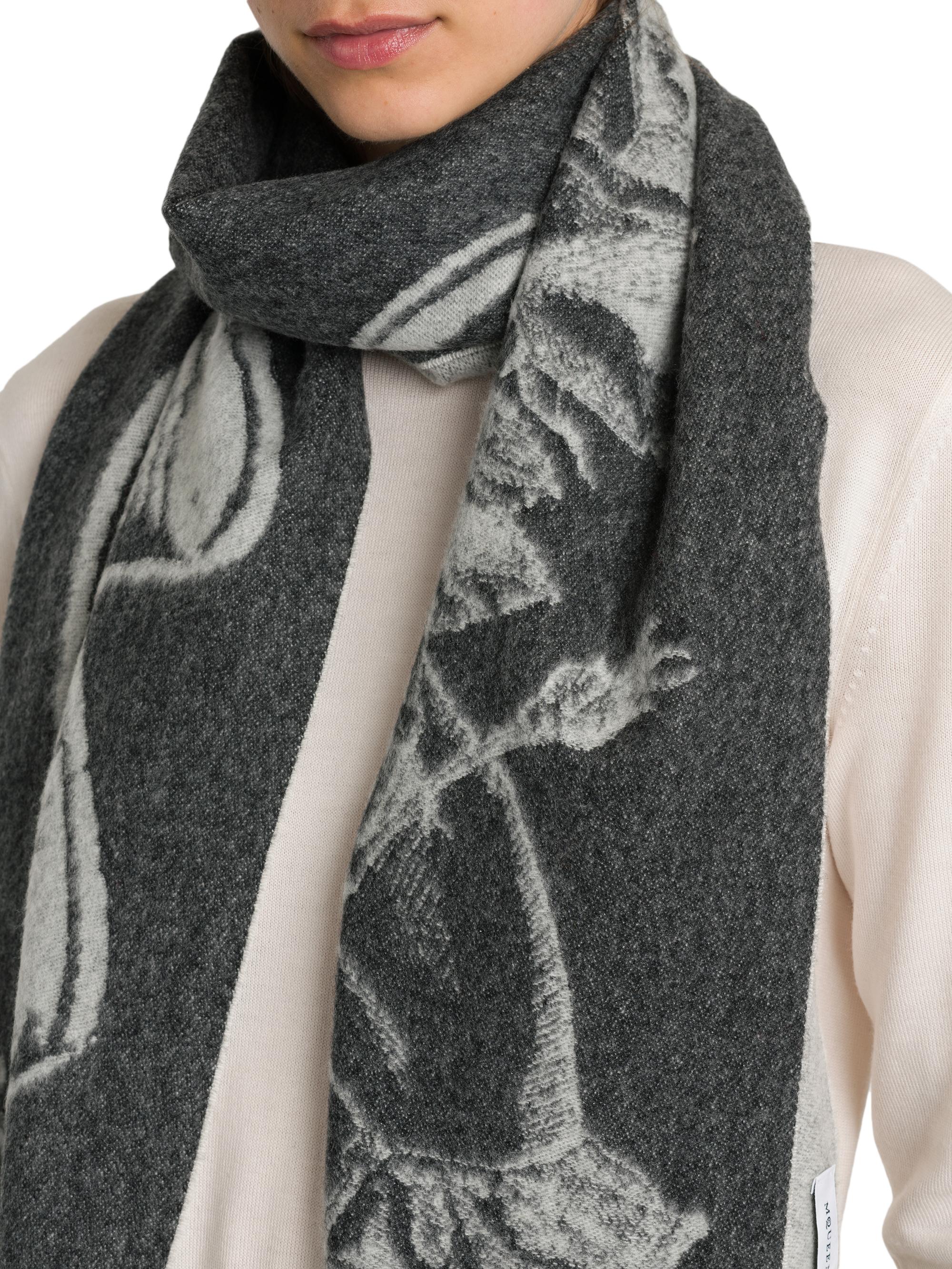 McQueen Tattoo Cashmere-Wool Scarf | Saks Fifth Avenue