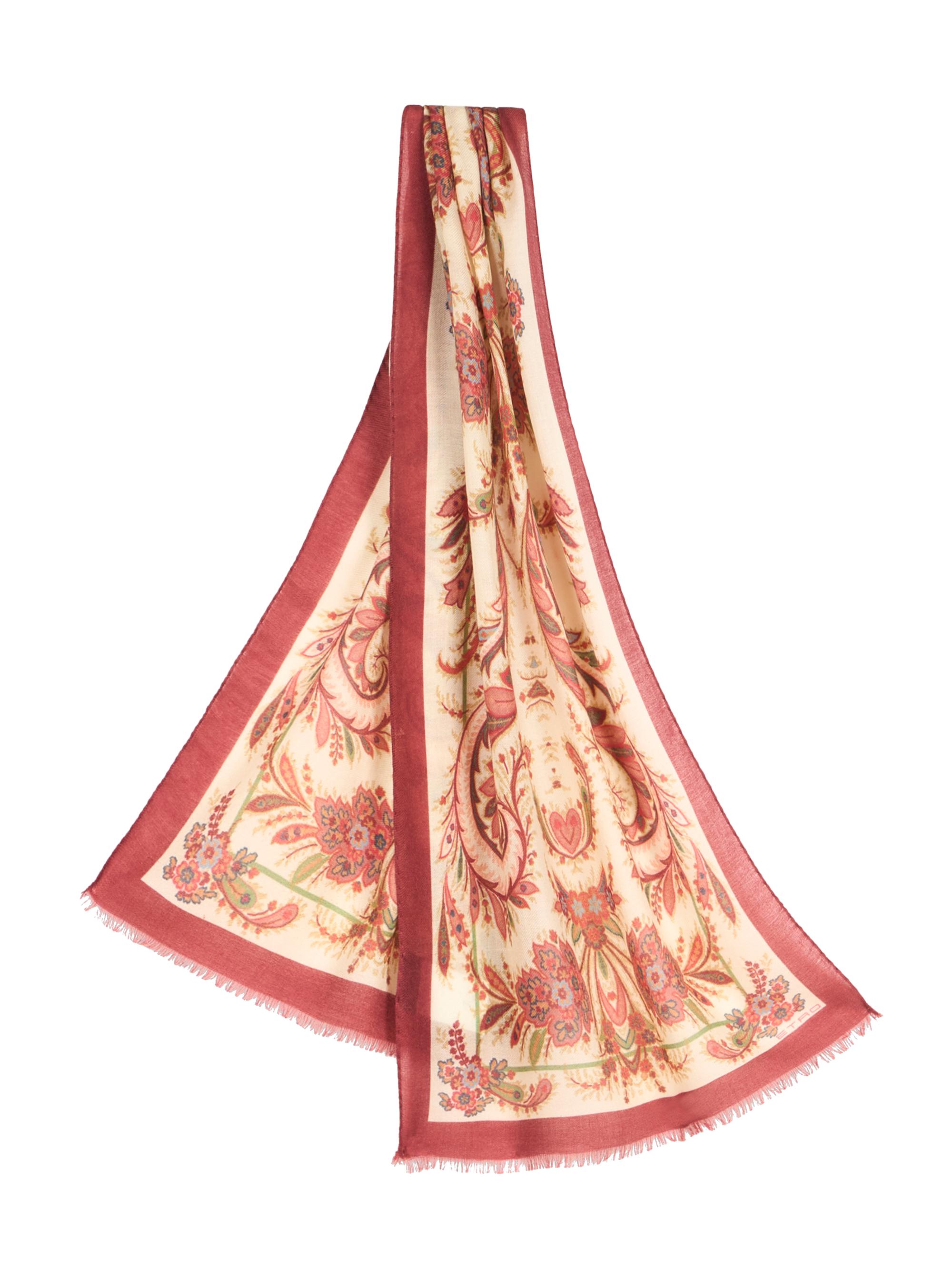 Etro Women's Tosca Wool-Blend Scarf - Red Multi