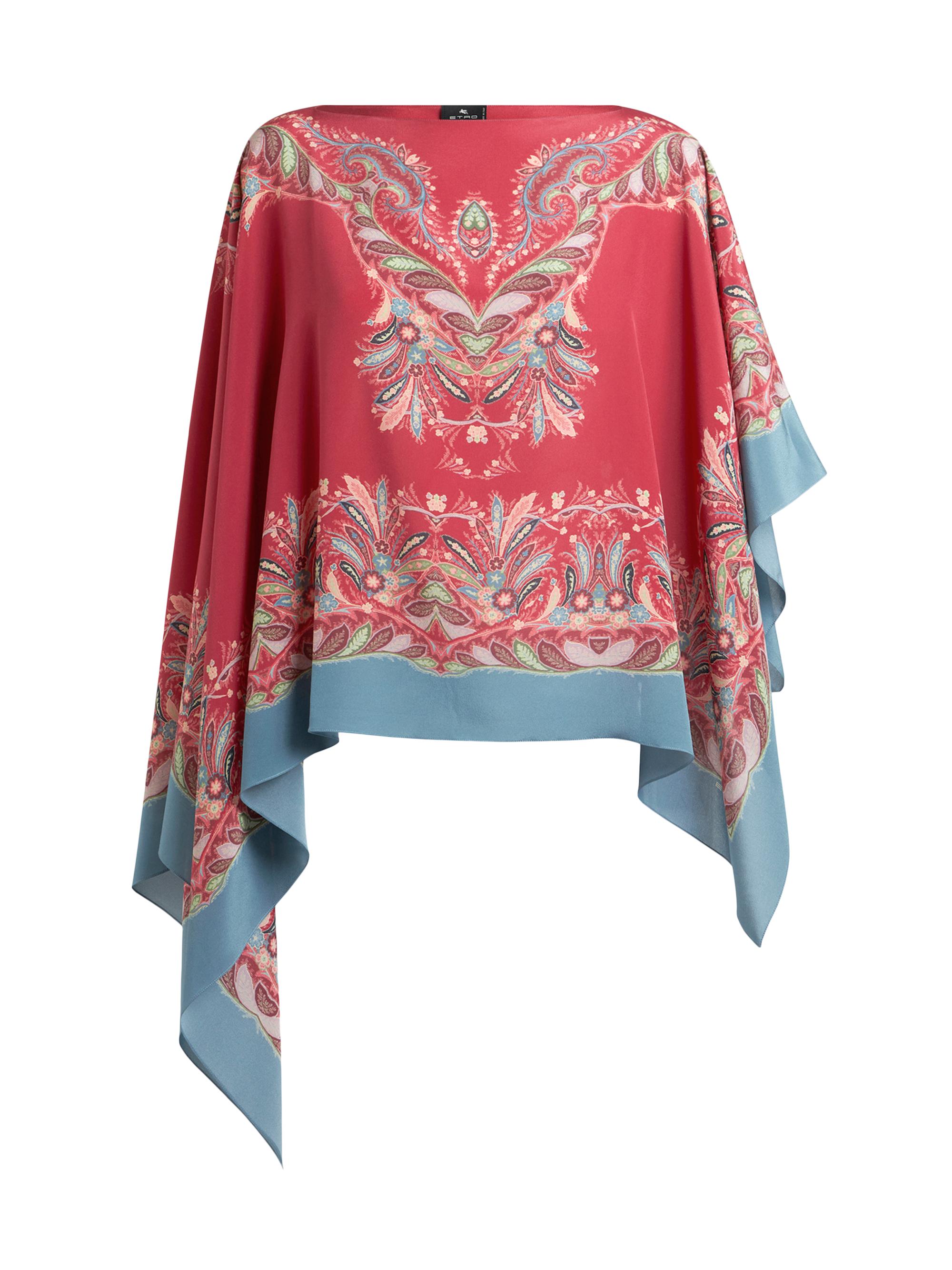 Etro Silk Foulard Poncho | Saks Fifth Avenue