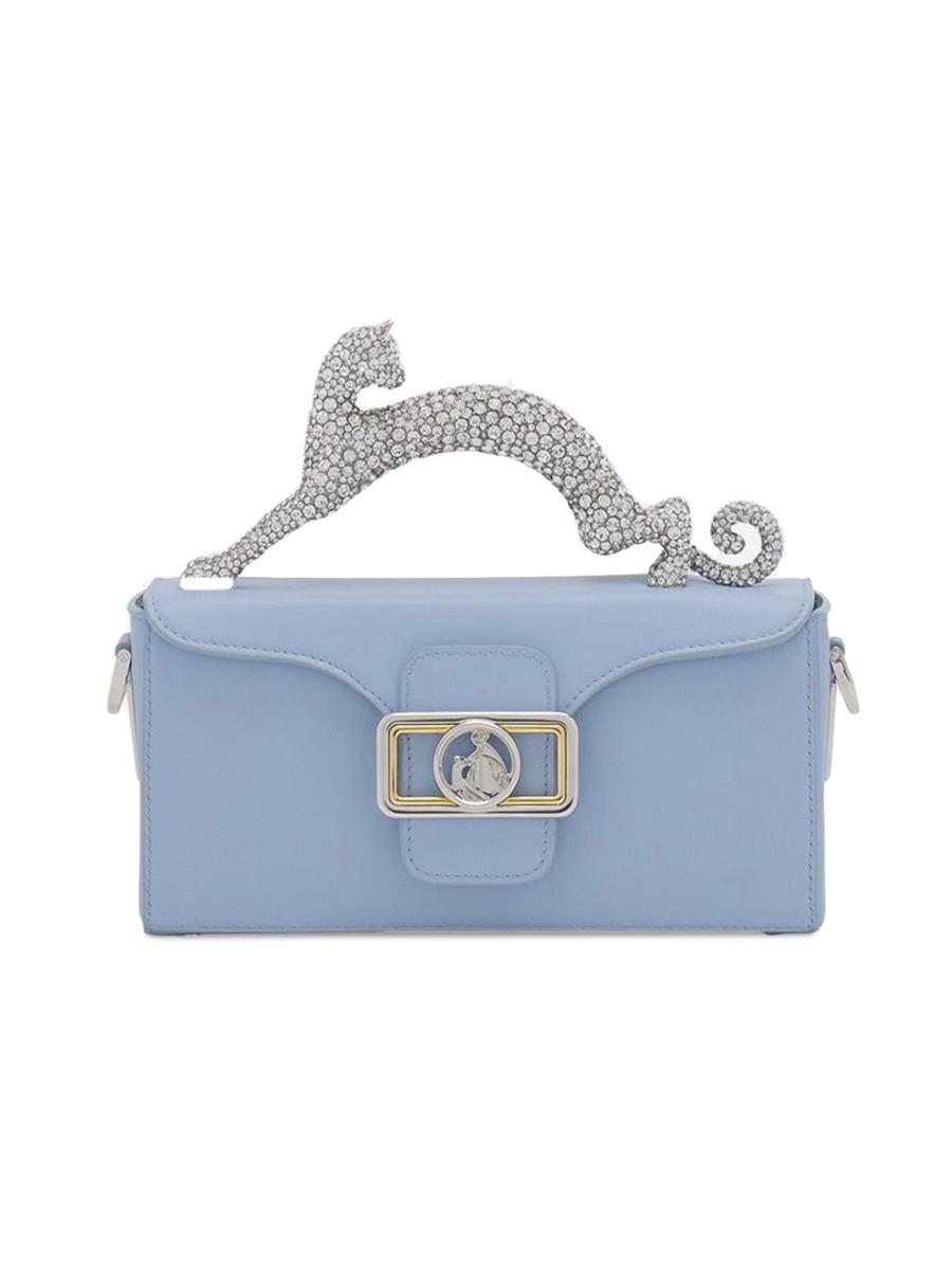 Lanvin Nano Pencil Cat Top Handle Bag in Leather and