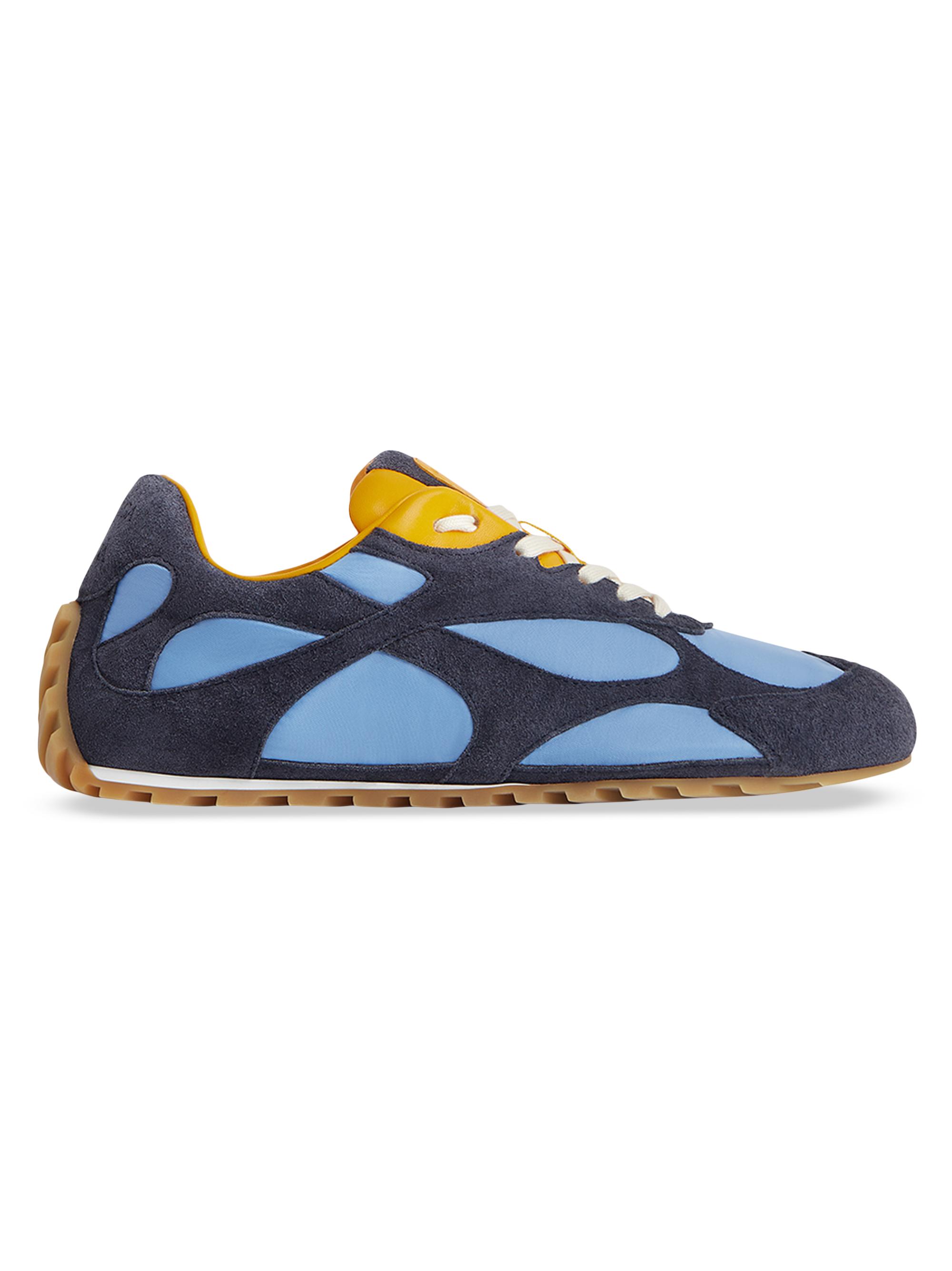 Bottega Veneta Women's Orbit Flash Suede Sneakers - Blue | Thumbnail 6