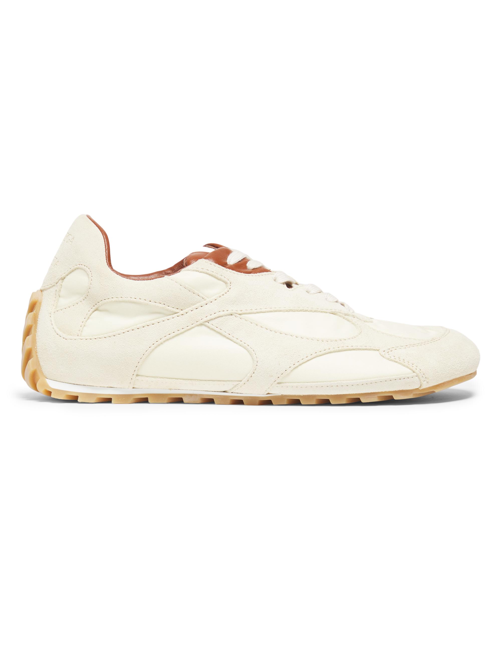 Bottega Veneta Women's Orbit Flash Suede Sneakers - Sea Salt Caramel
