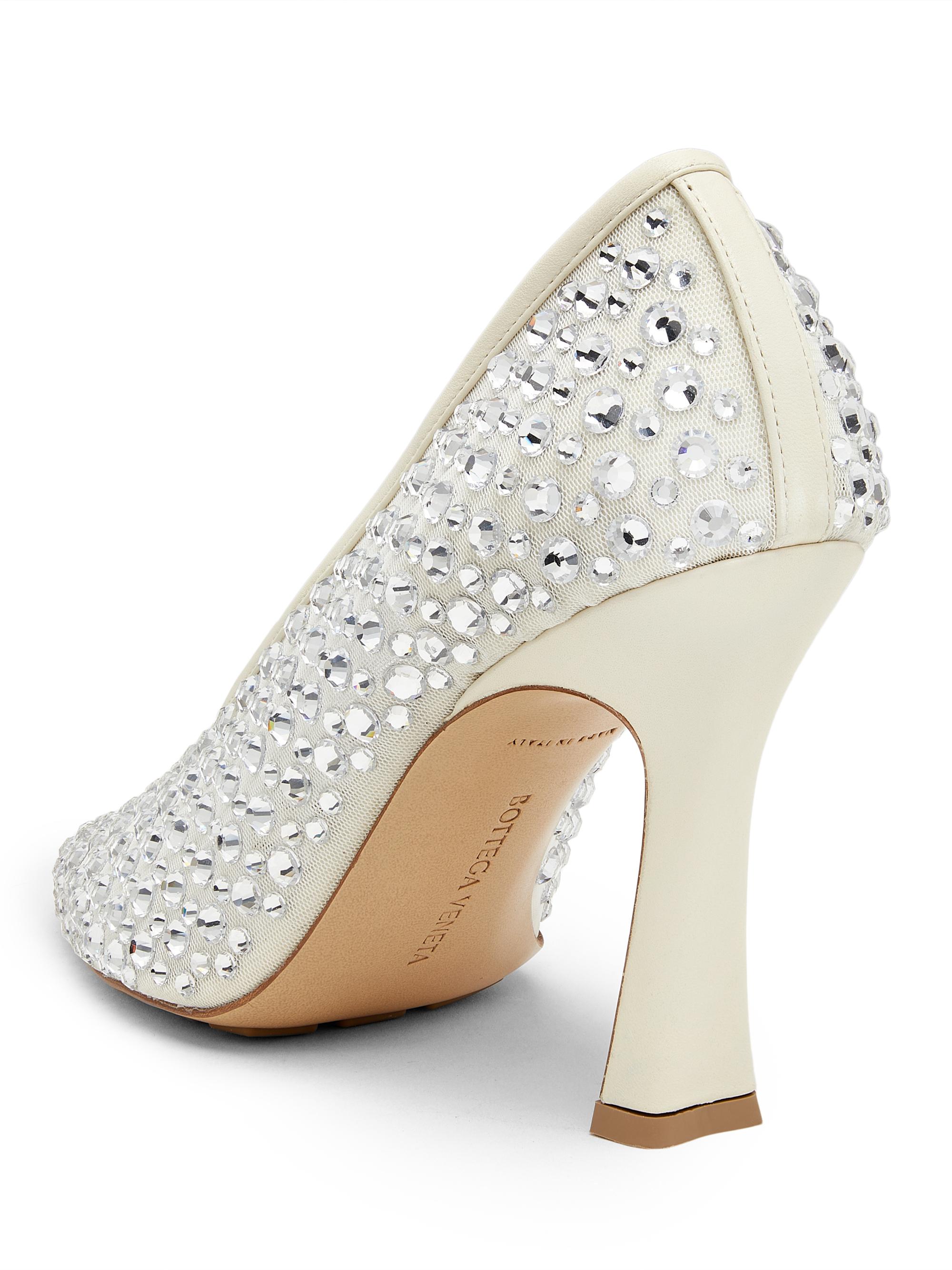 Bottega Veneta Sofia 90MM Crystal-Embellished Leather Pumps | Saks