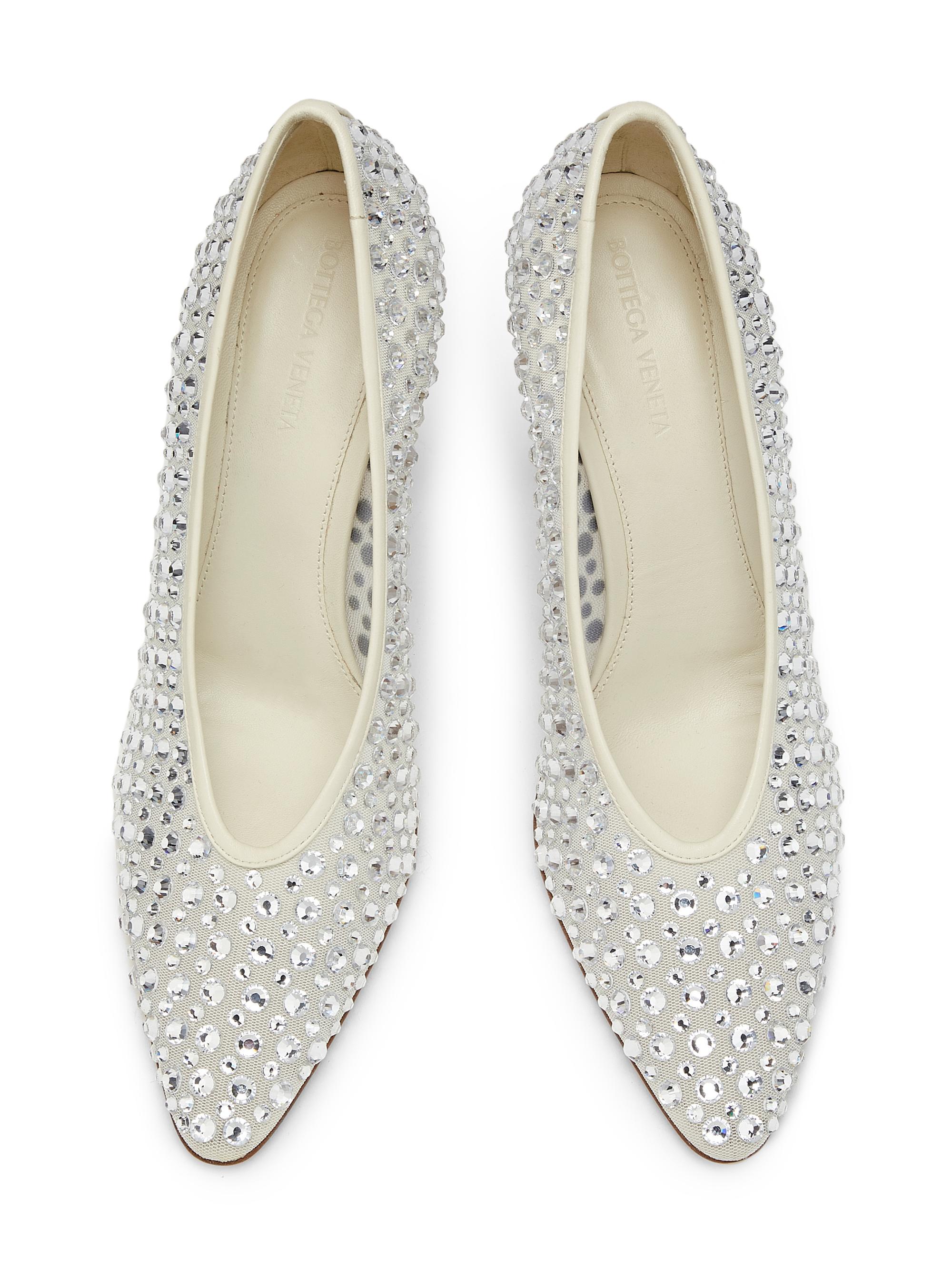 Bottega Veneta Sofia 90MM Crystal-Embellished Leather Pumps | Saks