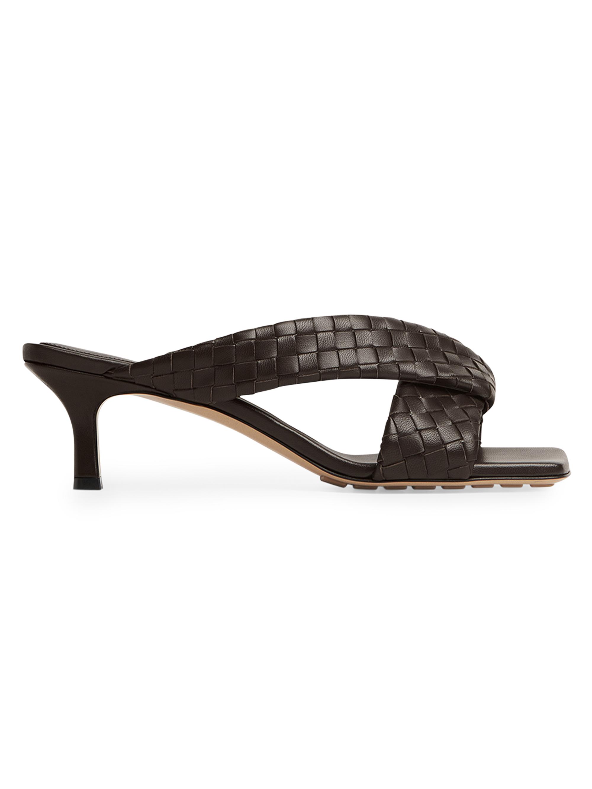 Bottega Veneta Blink 90MM Intrecciato Leather Mules | Saks Fifth