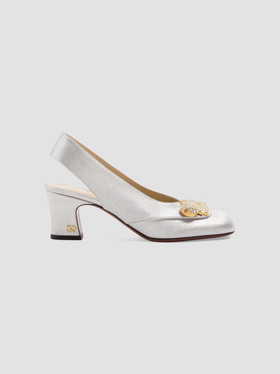 Valentino Garavani Adamantine 60MM Slingback Pumps in Glitter