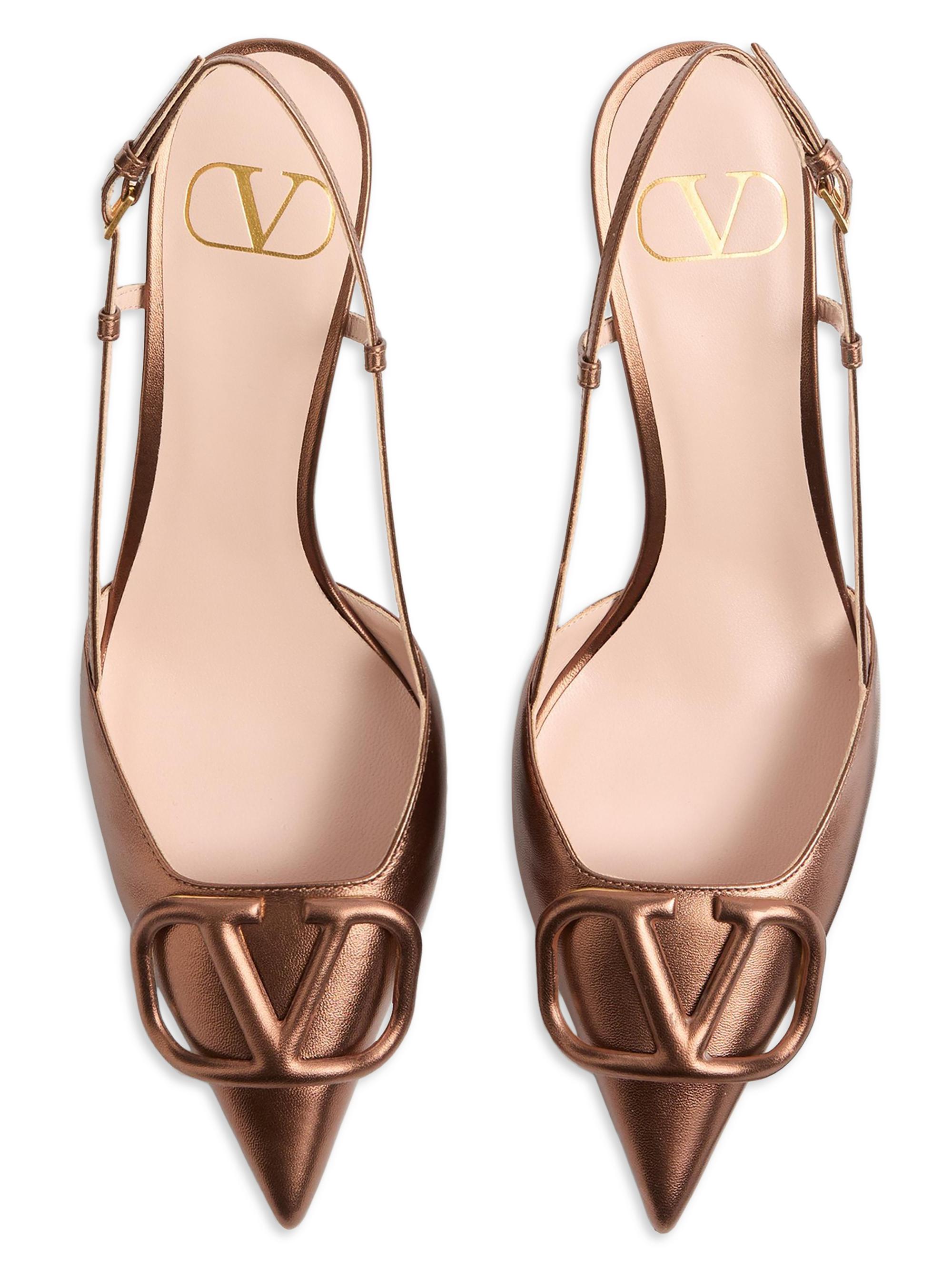 Valentino Garavani VLogo Signature Slingback Pumps 80MM | Saks