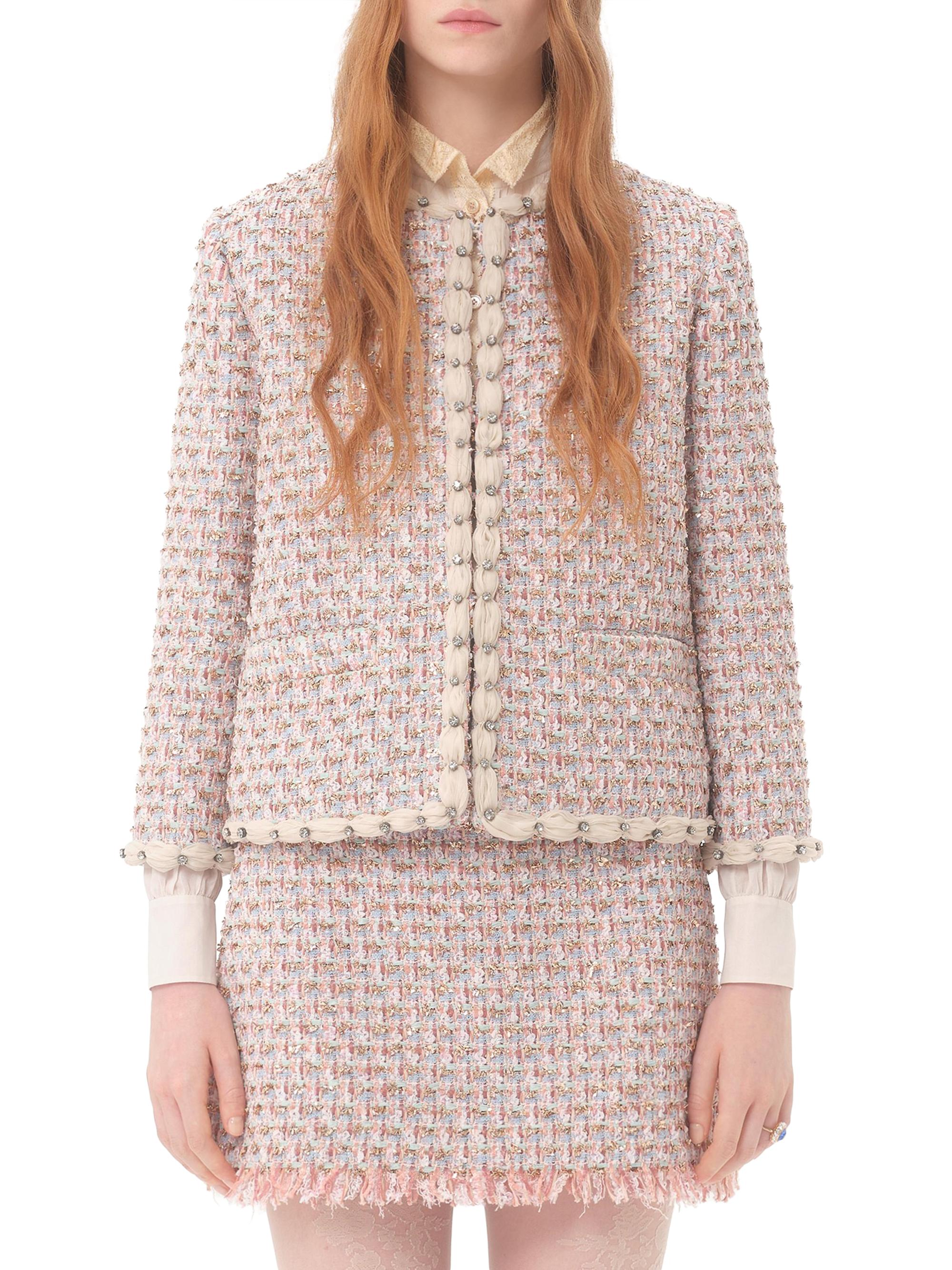 Valentino Garavani Embroidered Ribbon Tweed Jacket | Saks Fifth Avenue