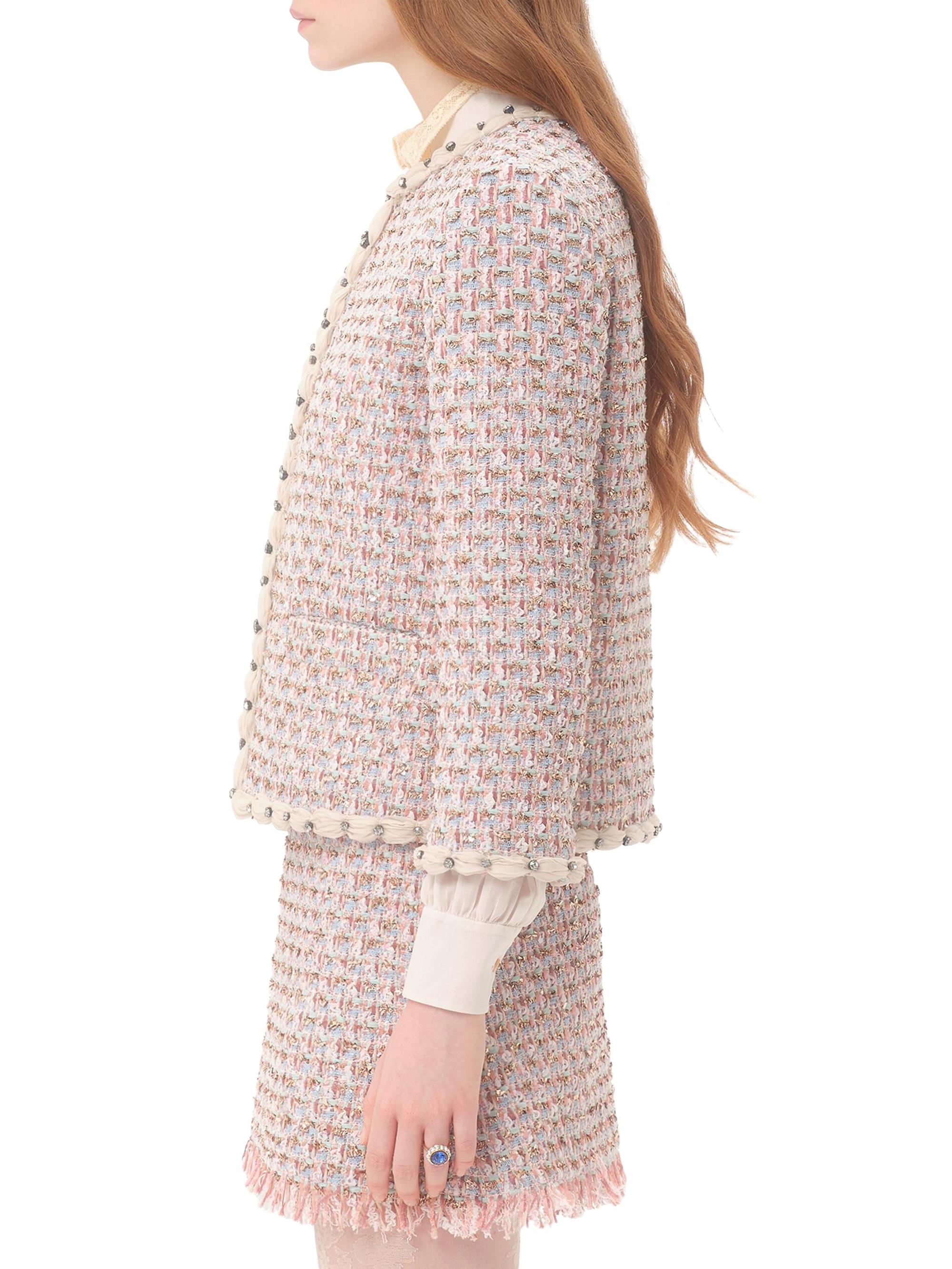 Valentino Garavani Embroidered Ribbon Tweed Jacket | Saks Fifth Avenue