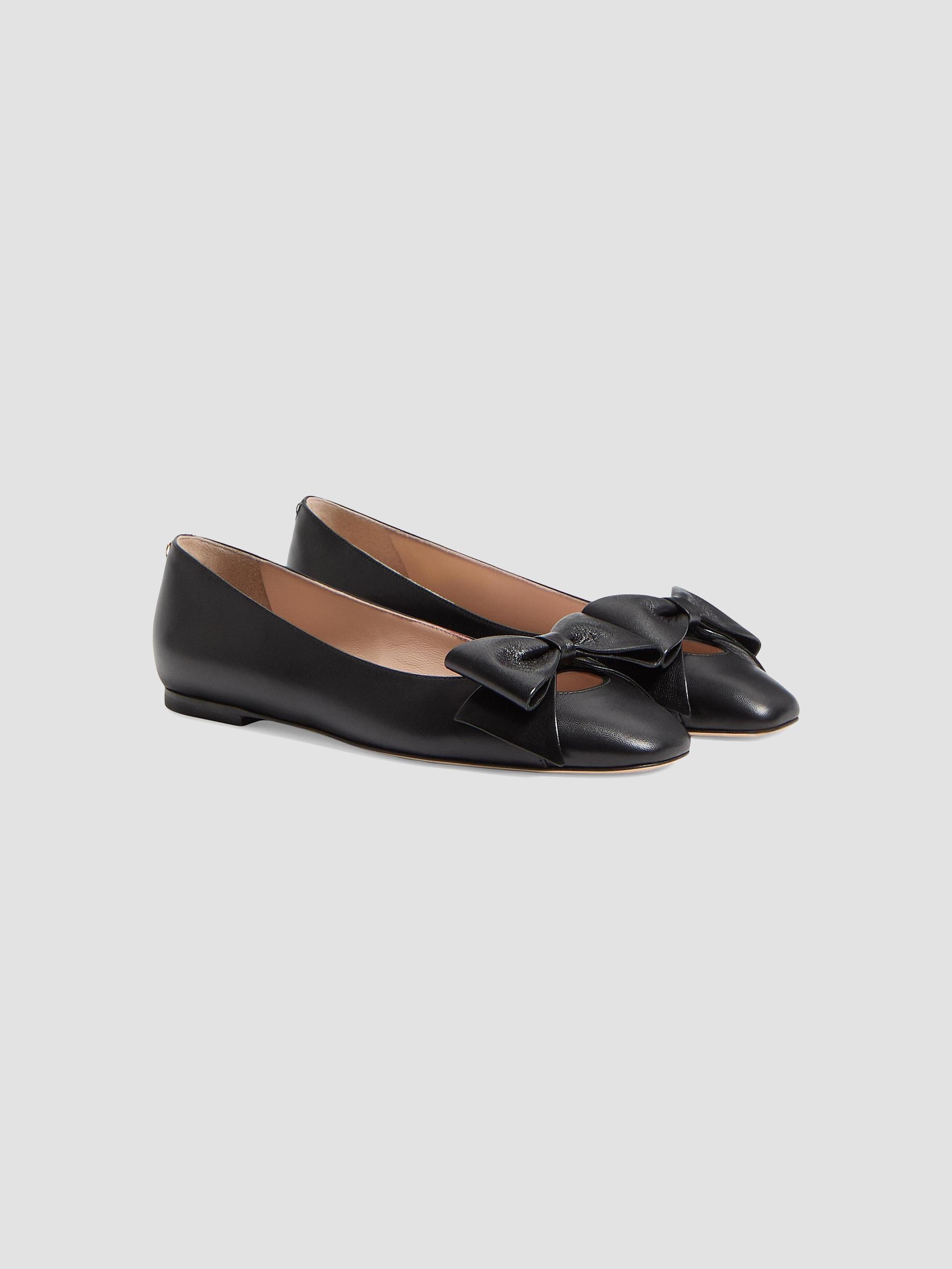 Valentino Garavani Bowow Kidskin Ballerinas | Saks Fifth Avenue