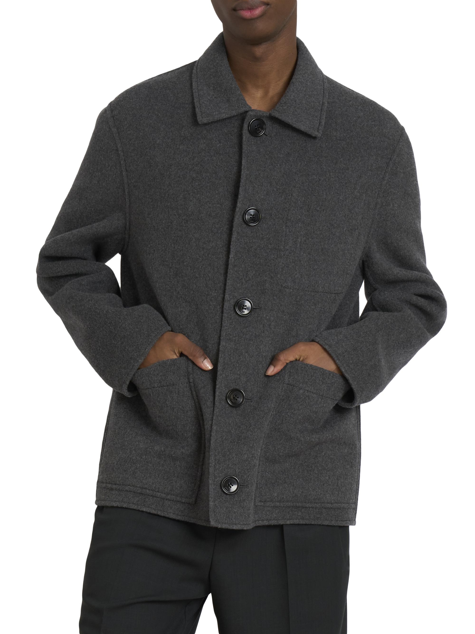 AMI Paris Boxy Button-Front Jacket | Saks Fifth Avenue