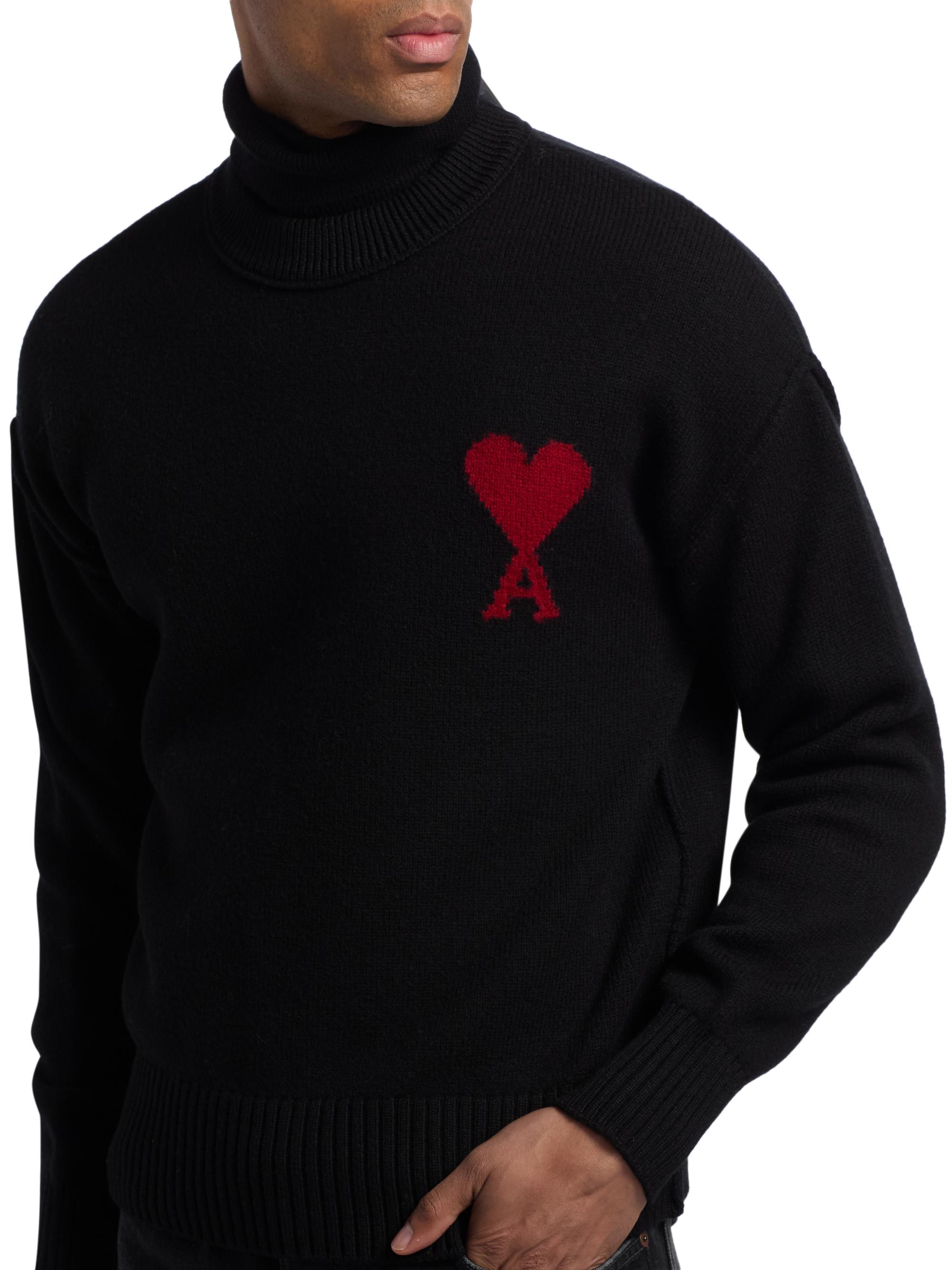 AMI Paris ADC Logo Wool Crewneck Sweater | Saks Fifth Avenue
