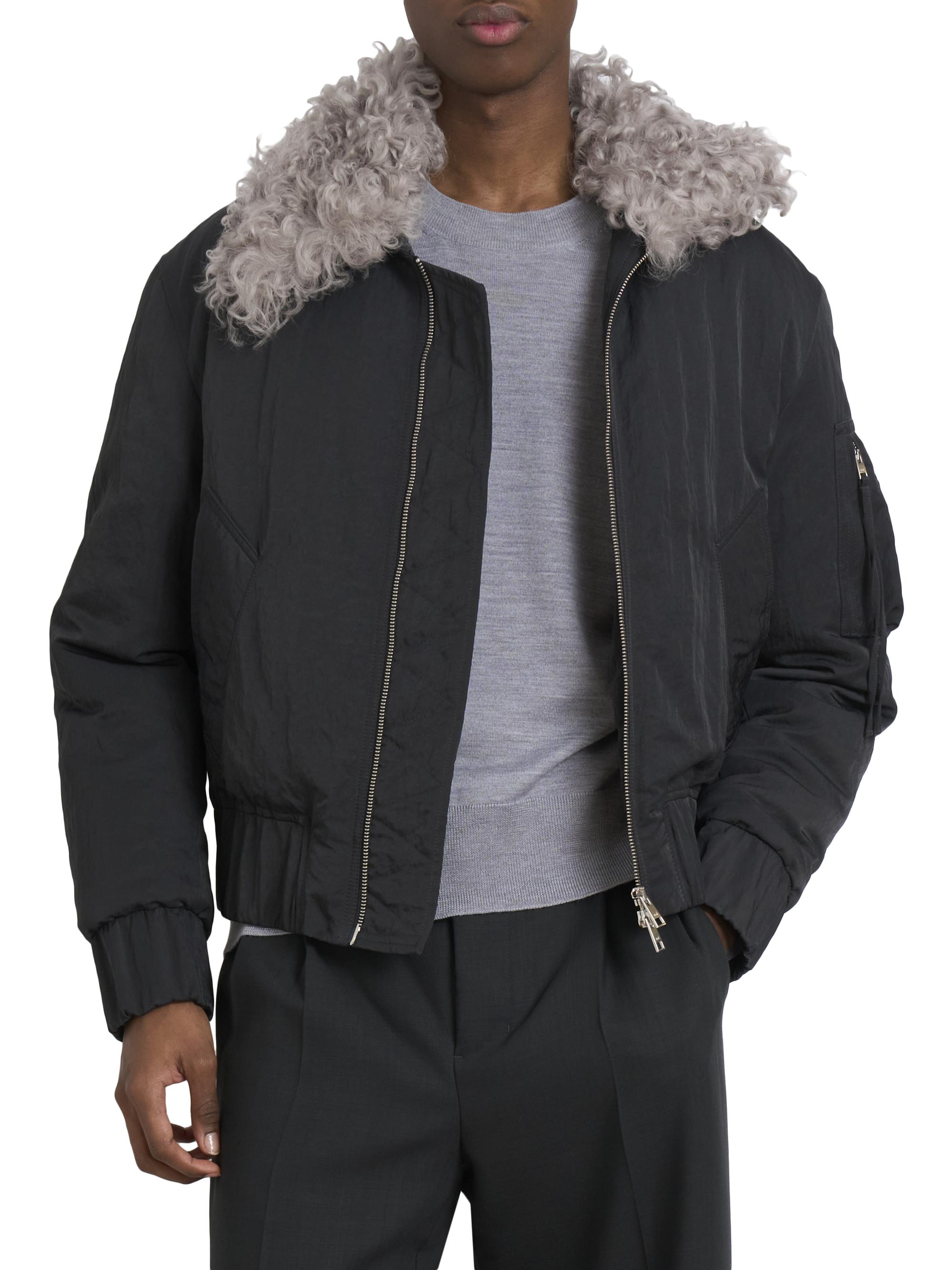AMI Paris Shearling Bomber Jacket | Saks Fifth Avenue
