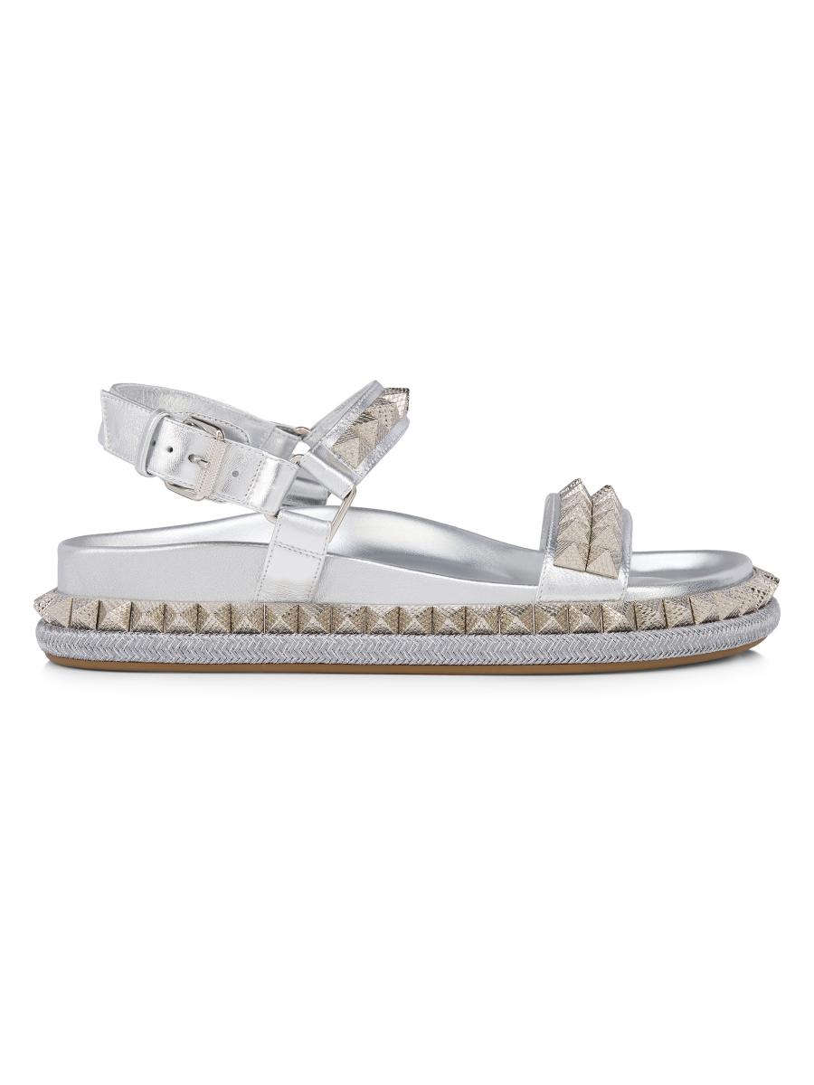 Christian Louboutin Pyrabizz Flat Sandals | Saks Fifth Avenue