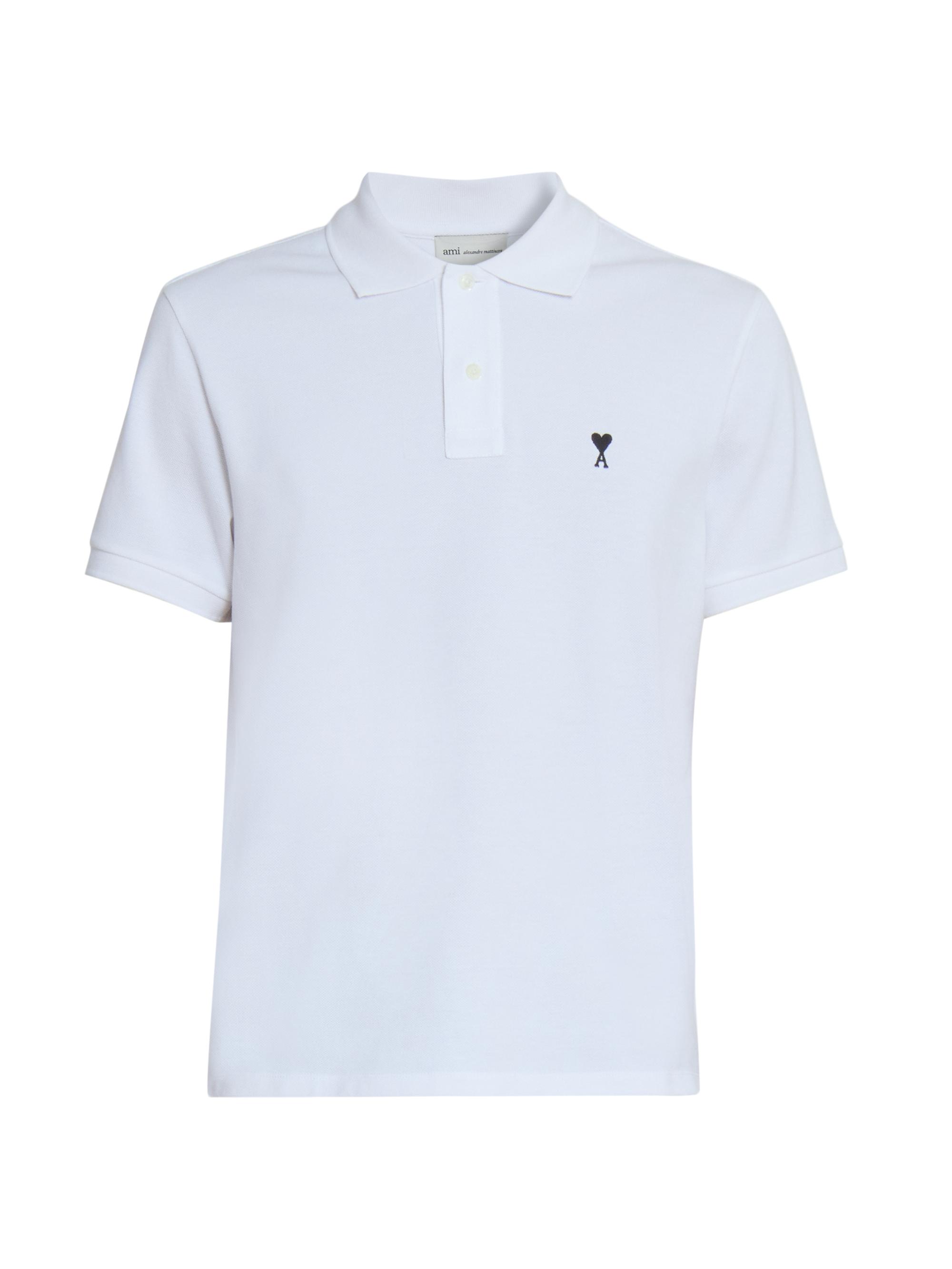 AMI Paris ADC Logo Polo Shirt | Saks Fifth Avenue