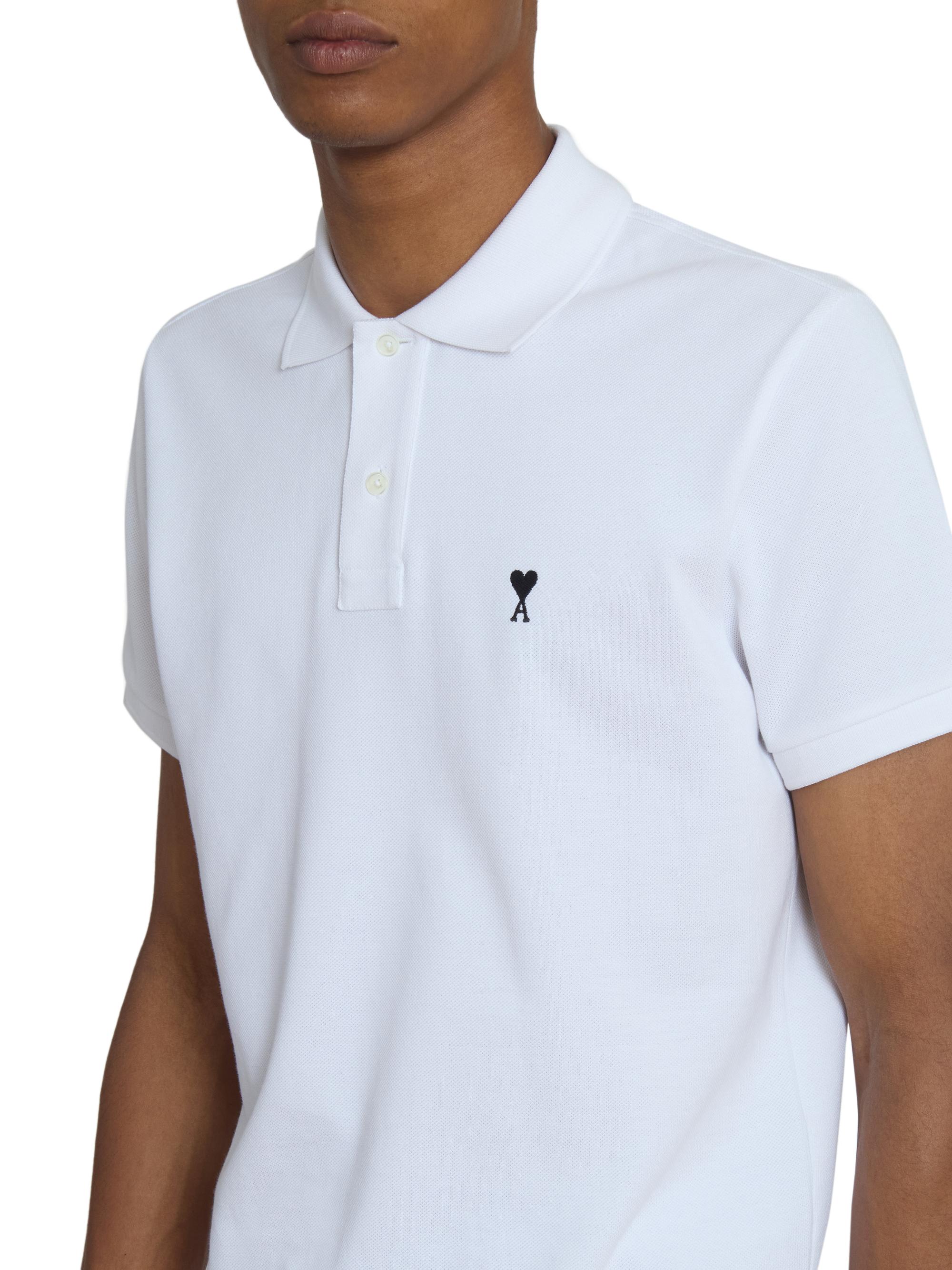 AMI Paris ADC Logo Polo Shirt | Saks Fifth Avenue