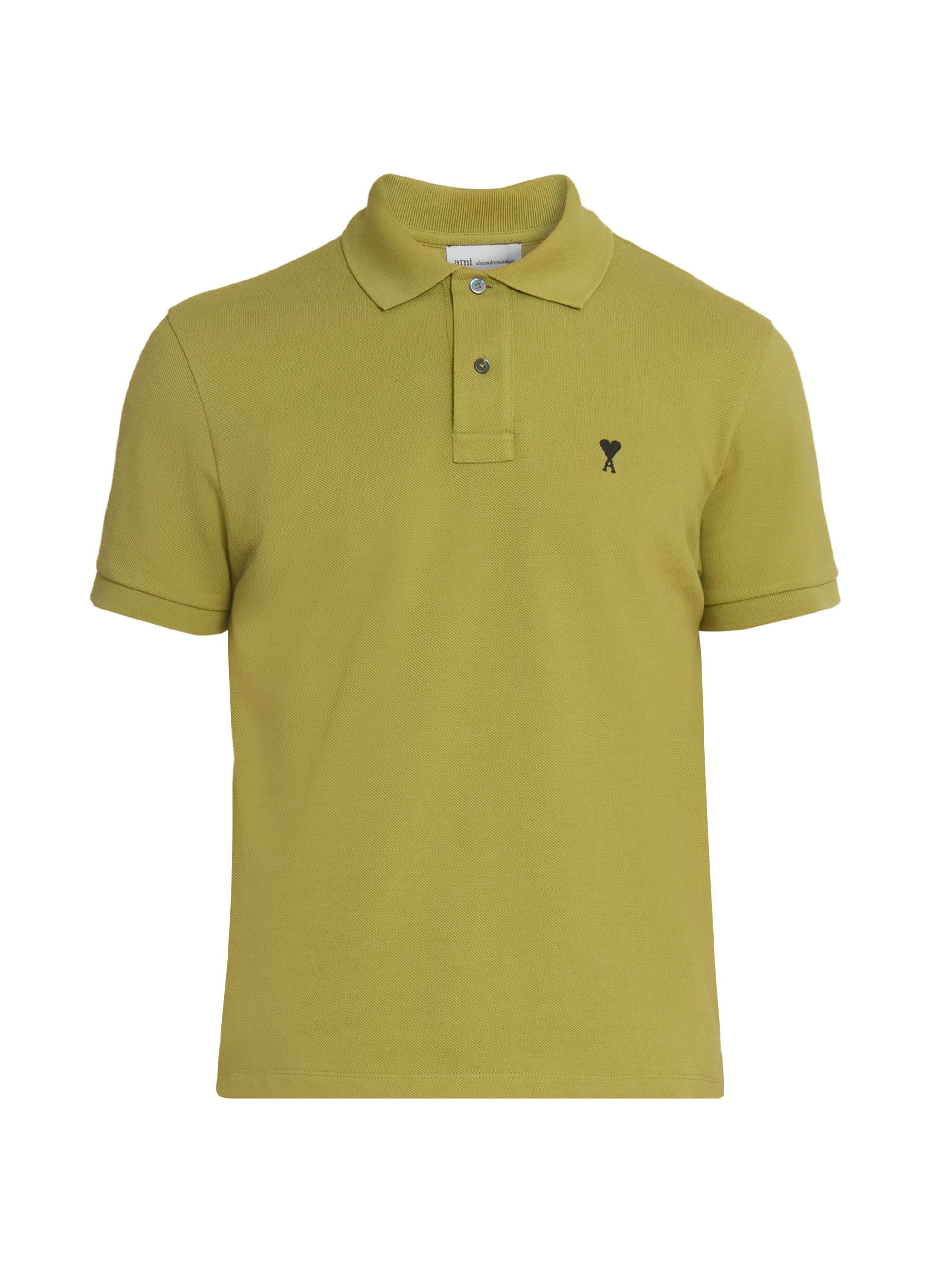 AMI Paris Men's ADC Logo Polo Shirt - Matcha