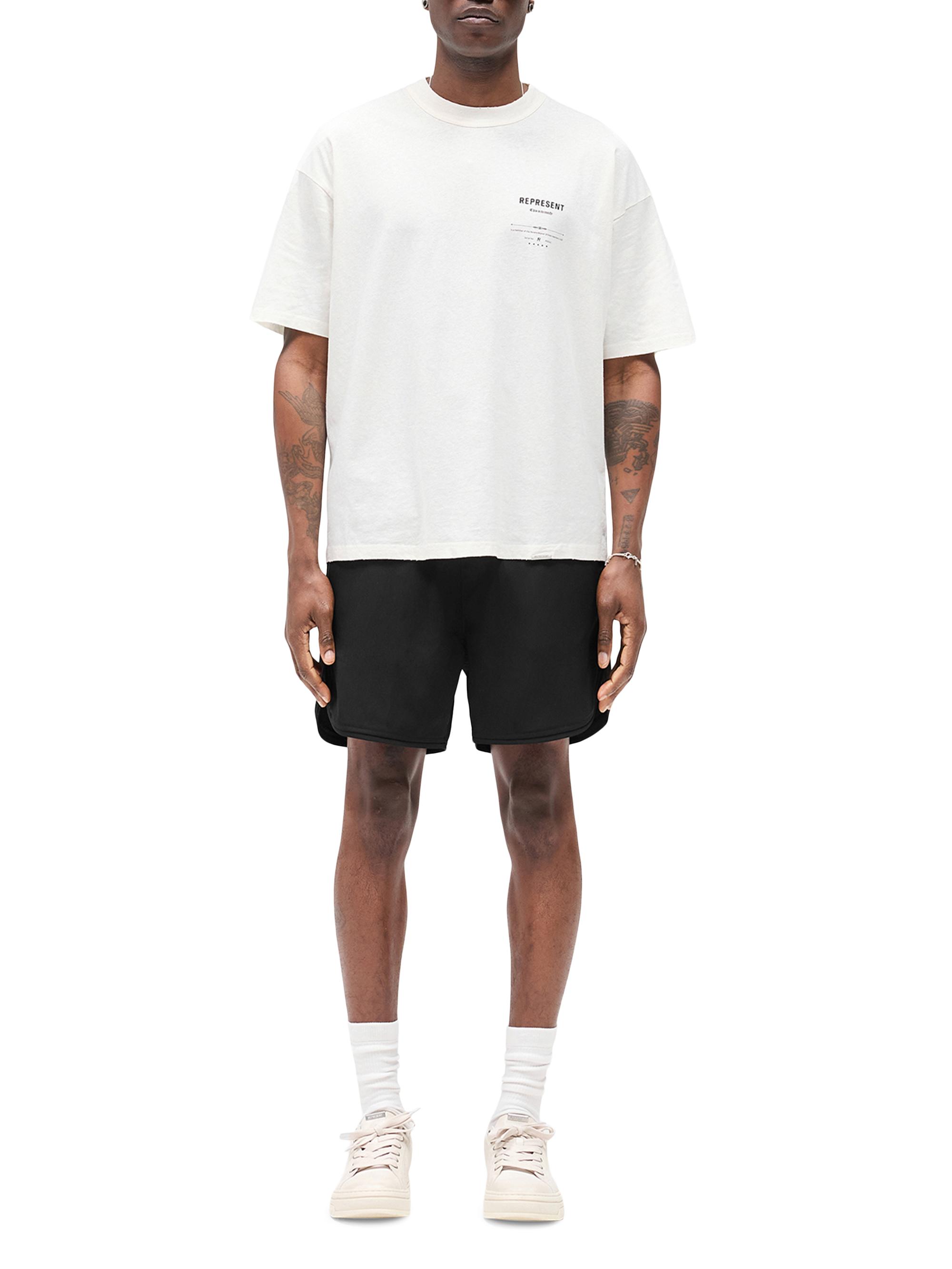 Represent Men's K-Revere Manor Graphic Cotton T-Shirt - Aged White